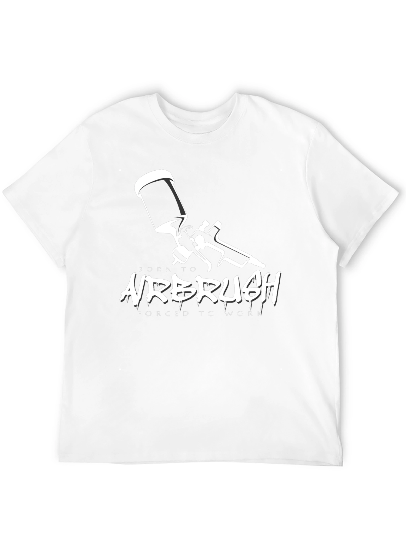 Born to Airbrush Black Graphic Tee
