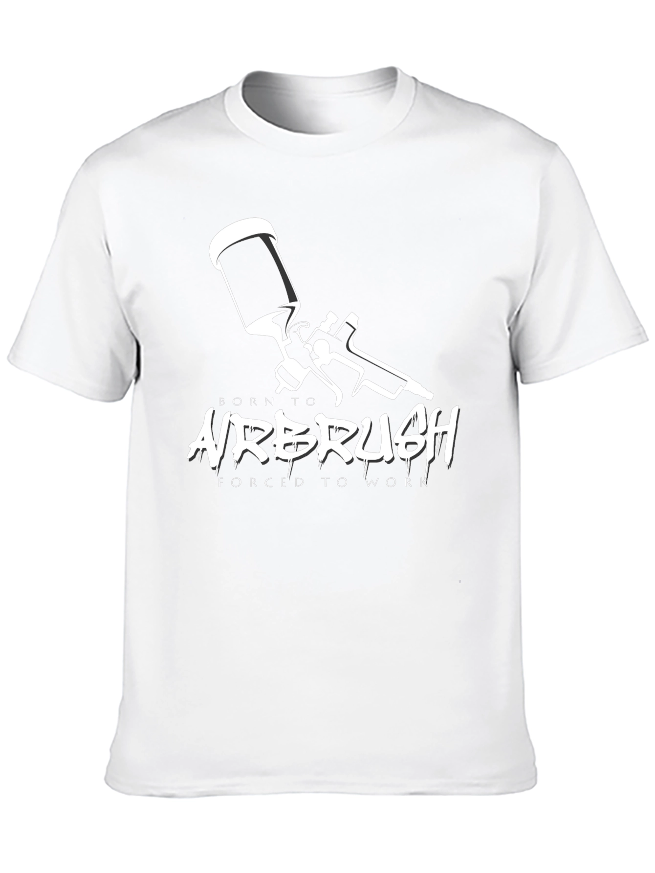 Born to Airbrush Black Graphic Tee