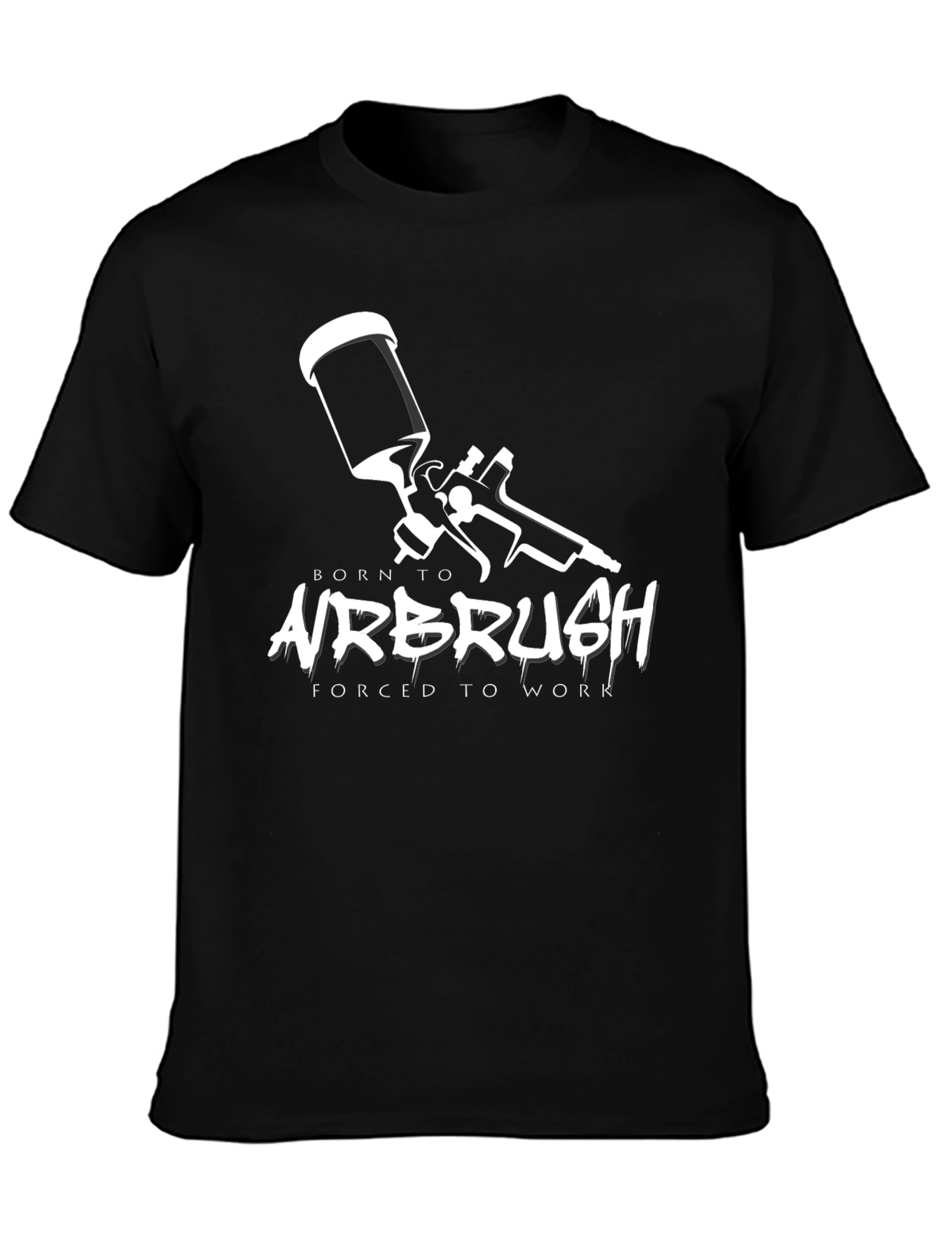 Born to Airbrush Black Graphic Tee