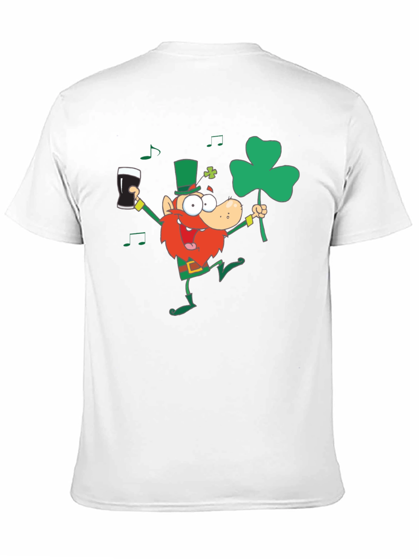 St Patricks Day Leprechaun Graphic Tee - Black