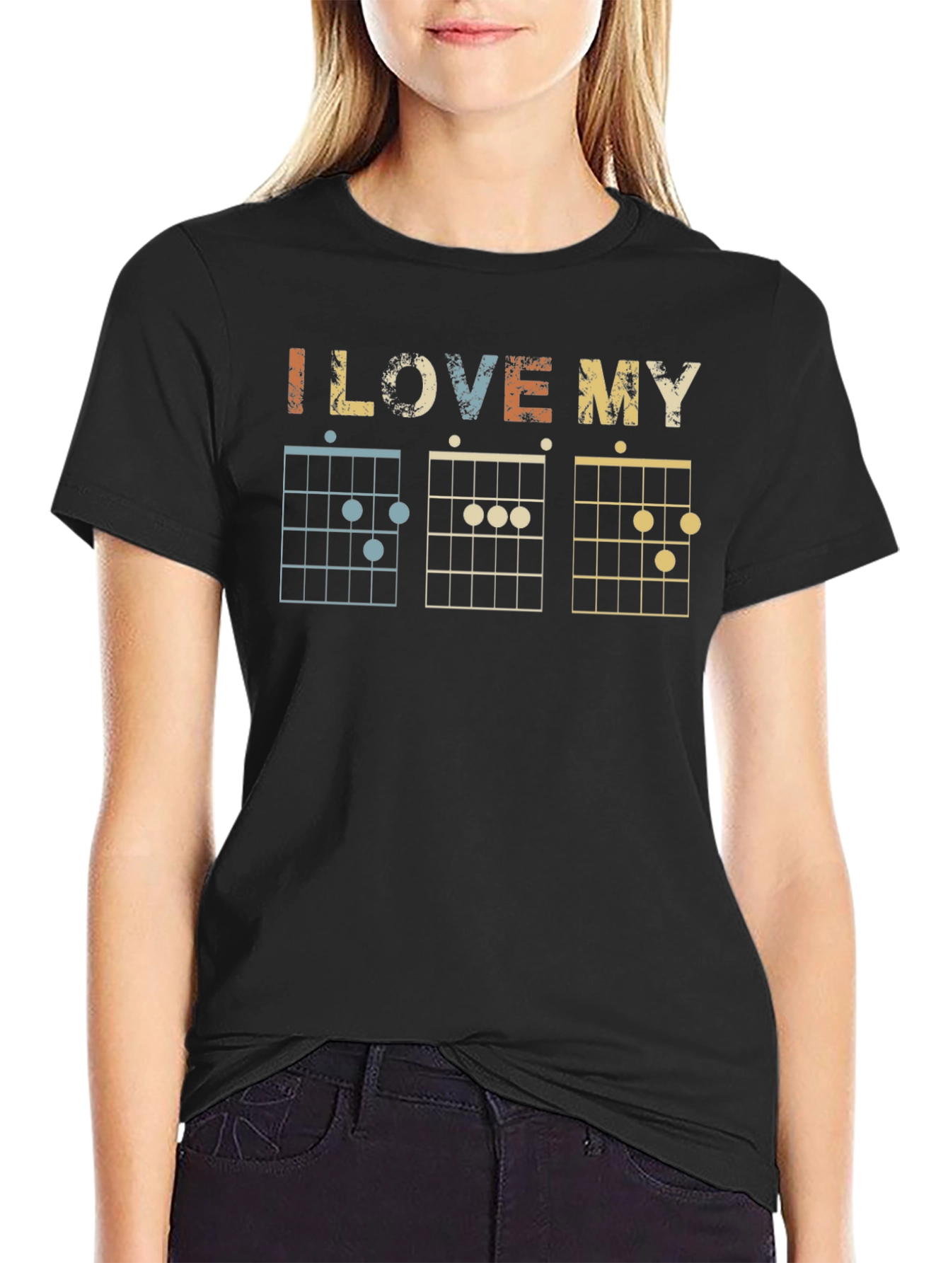 I Love My Chords Guitarist T-Shirt