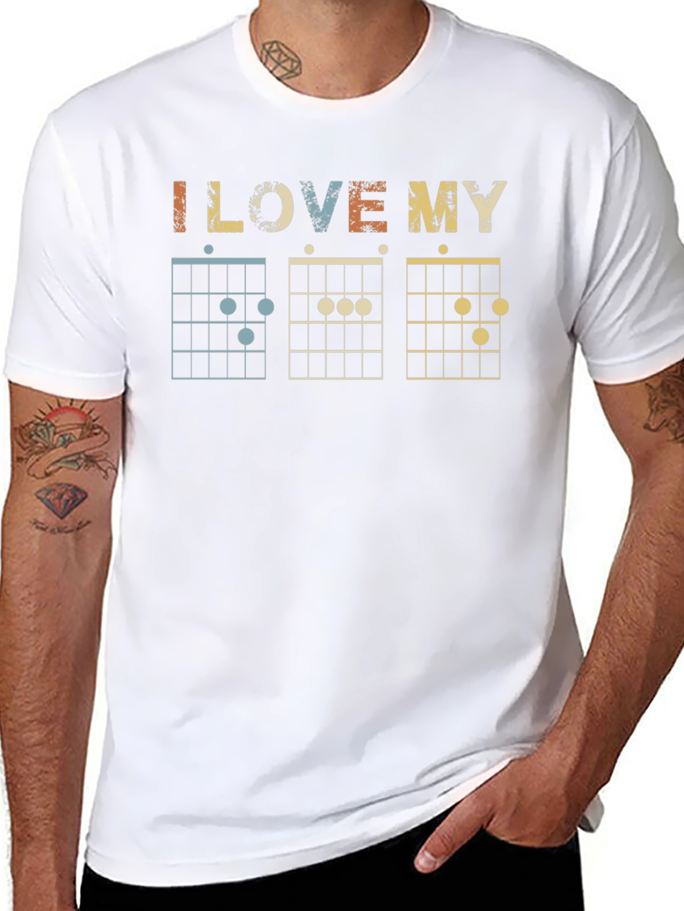 I Love My Chords Guitarist T-Shirt