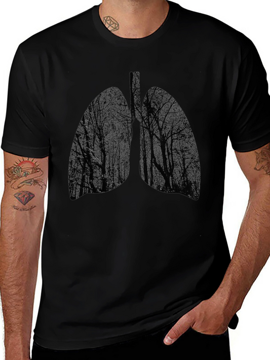 Nature Lungs Graphic Tee - Breathe in Style