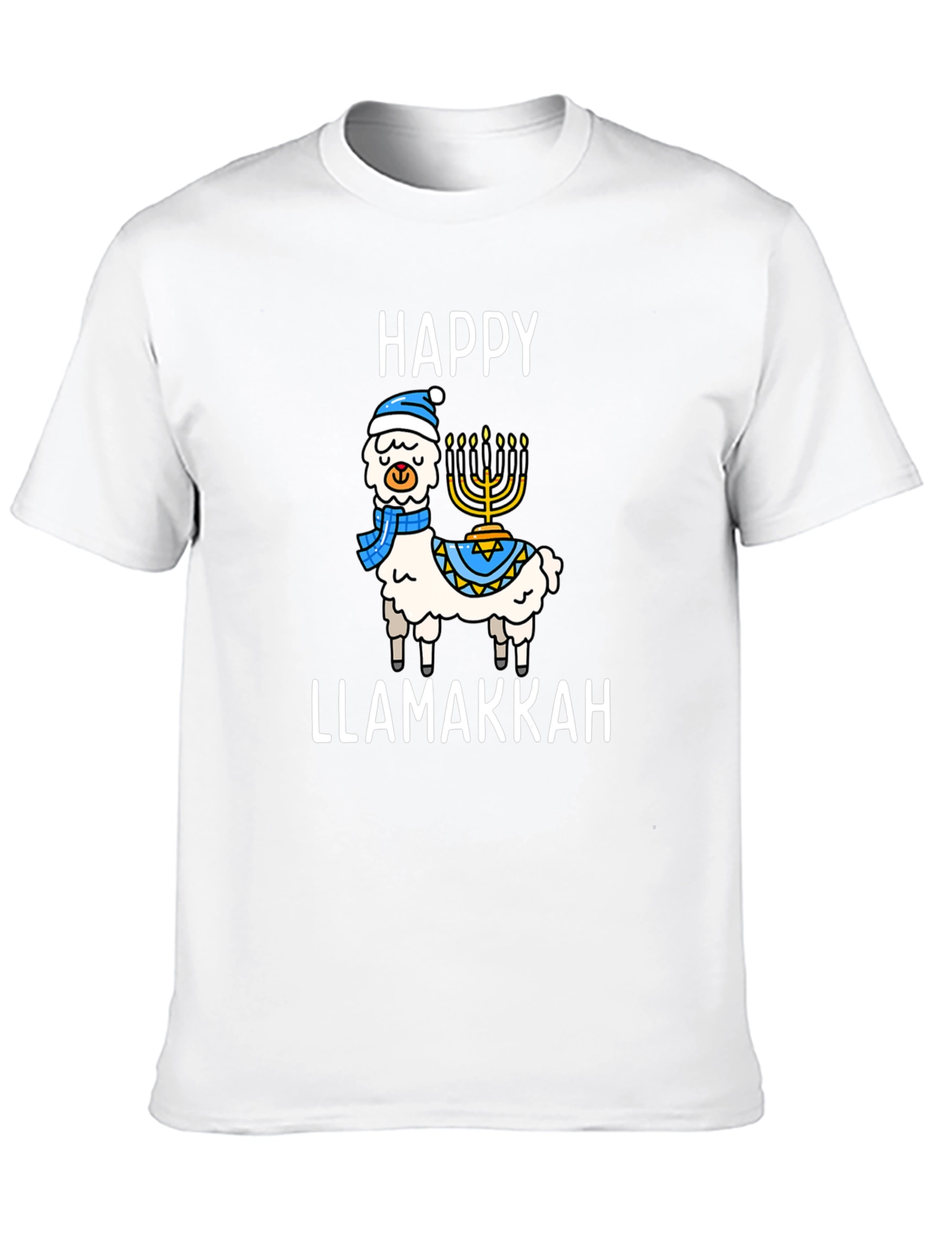 Happy Llamakkah T-Shirt: Hanukkah Llama Tee