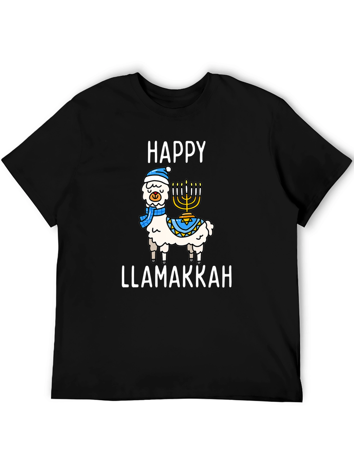Happy Llamakkah T-Shirt: Hanukkah Llama Tee