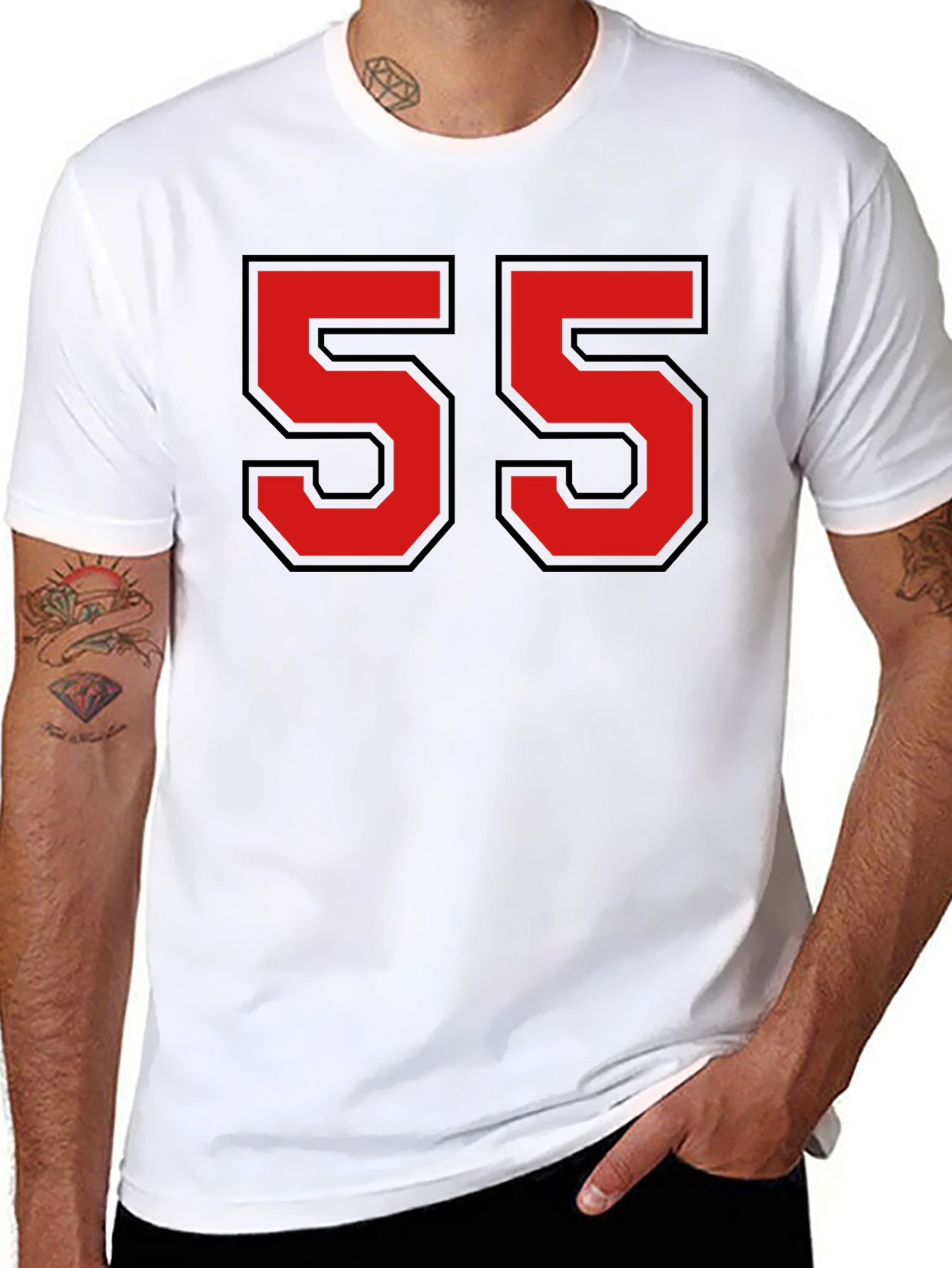Retro Number 55 Graphic T-Shirt