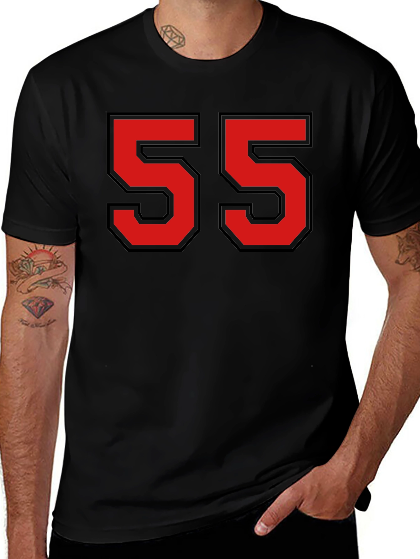 Retro Number 55 Graphic T-Shirt