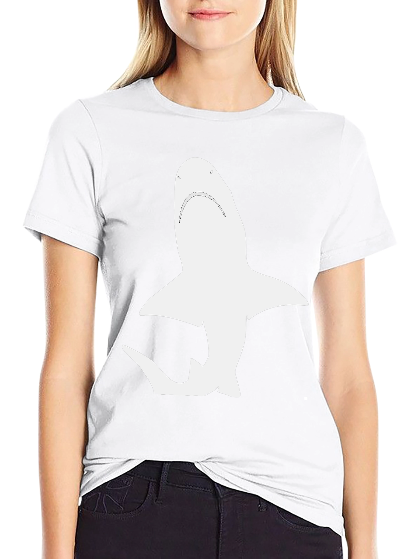 Shark Graphic Black T-Shirt - Mens Casual Wear