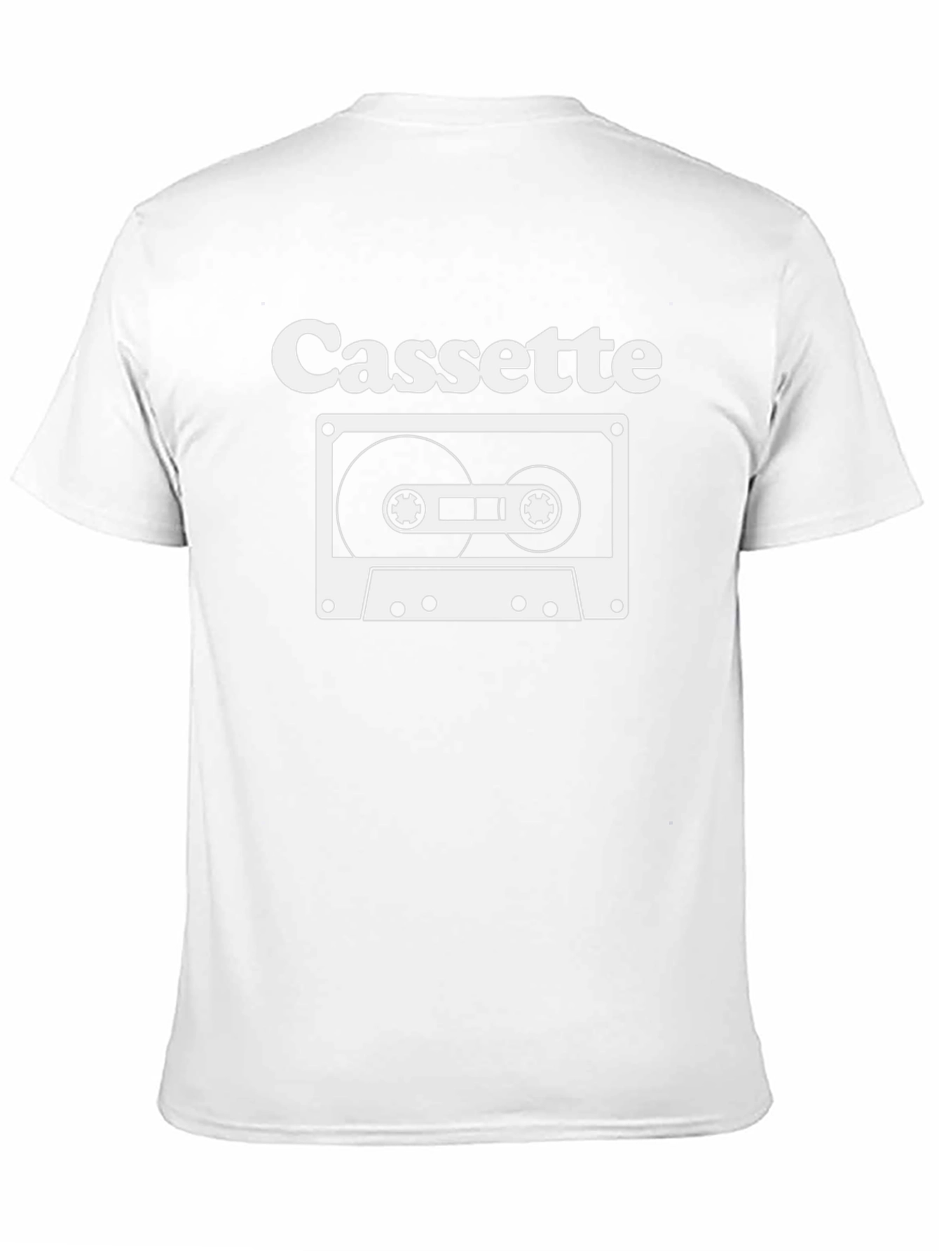 Retro Cassette Tape Graphic Tee - Black