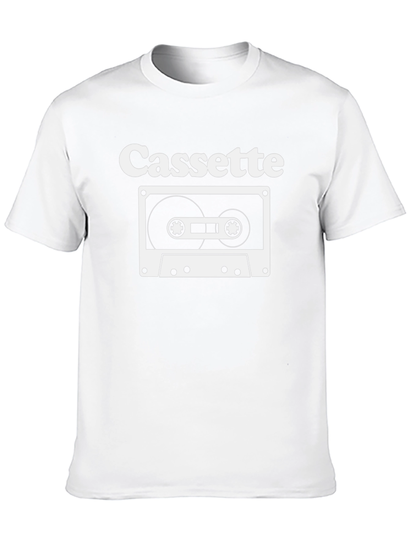 Retro Cassette Tape Graphic Tee - Black
