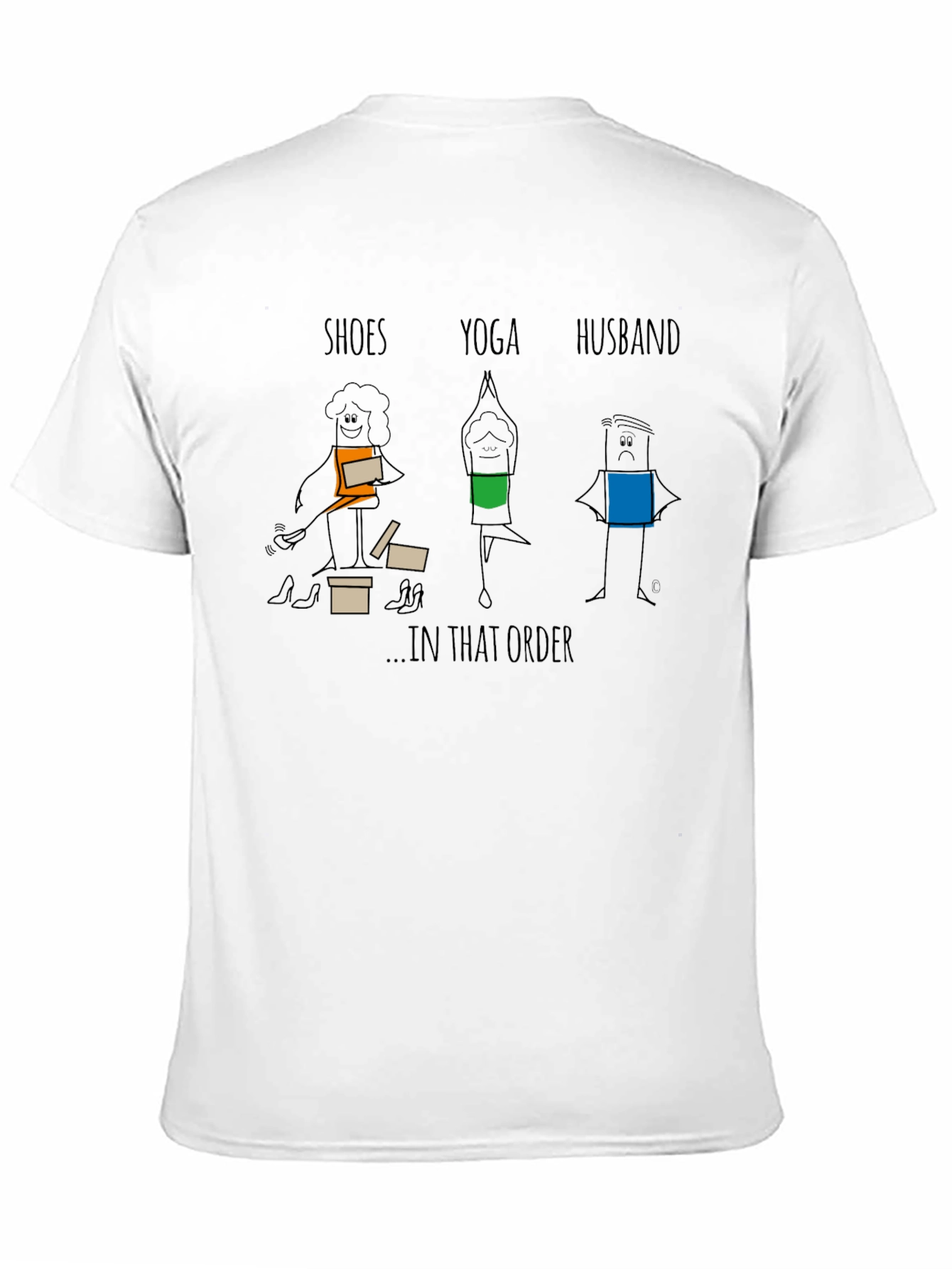 Shoes Yoga Husband T-Shirt - Black Graphic Tee