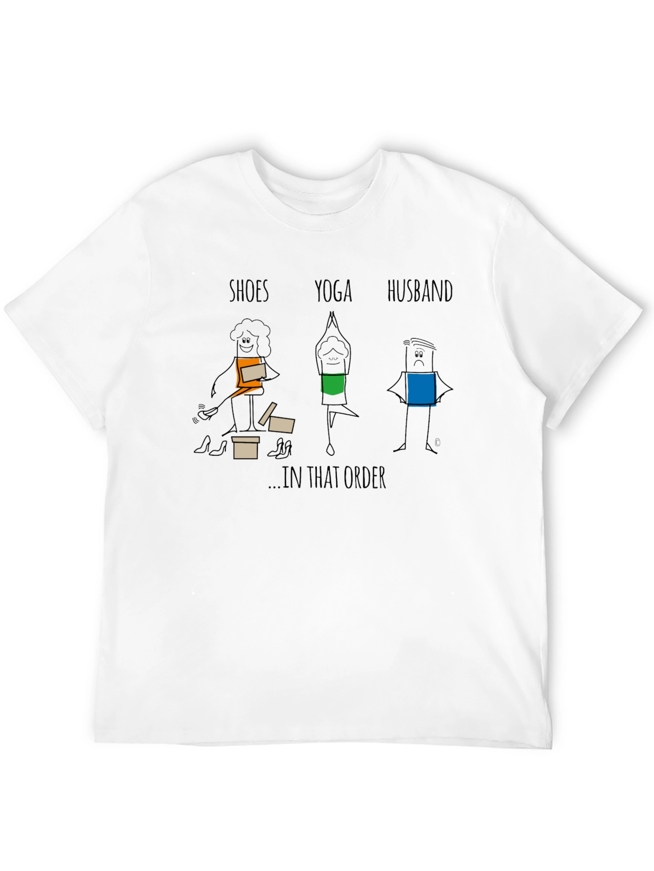 Shoes Yoga Husband T-Shirt - Black Graphic Tee