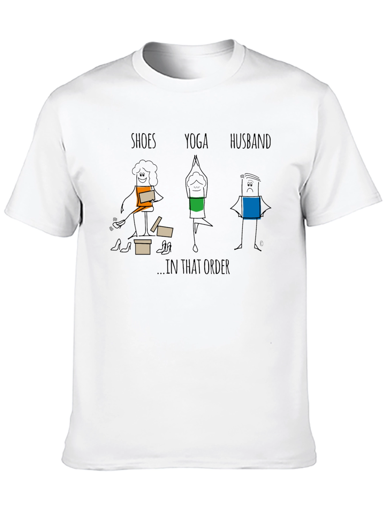 Shoes Yoga Husband T-Shirt - Black Graphic Tee