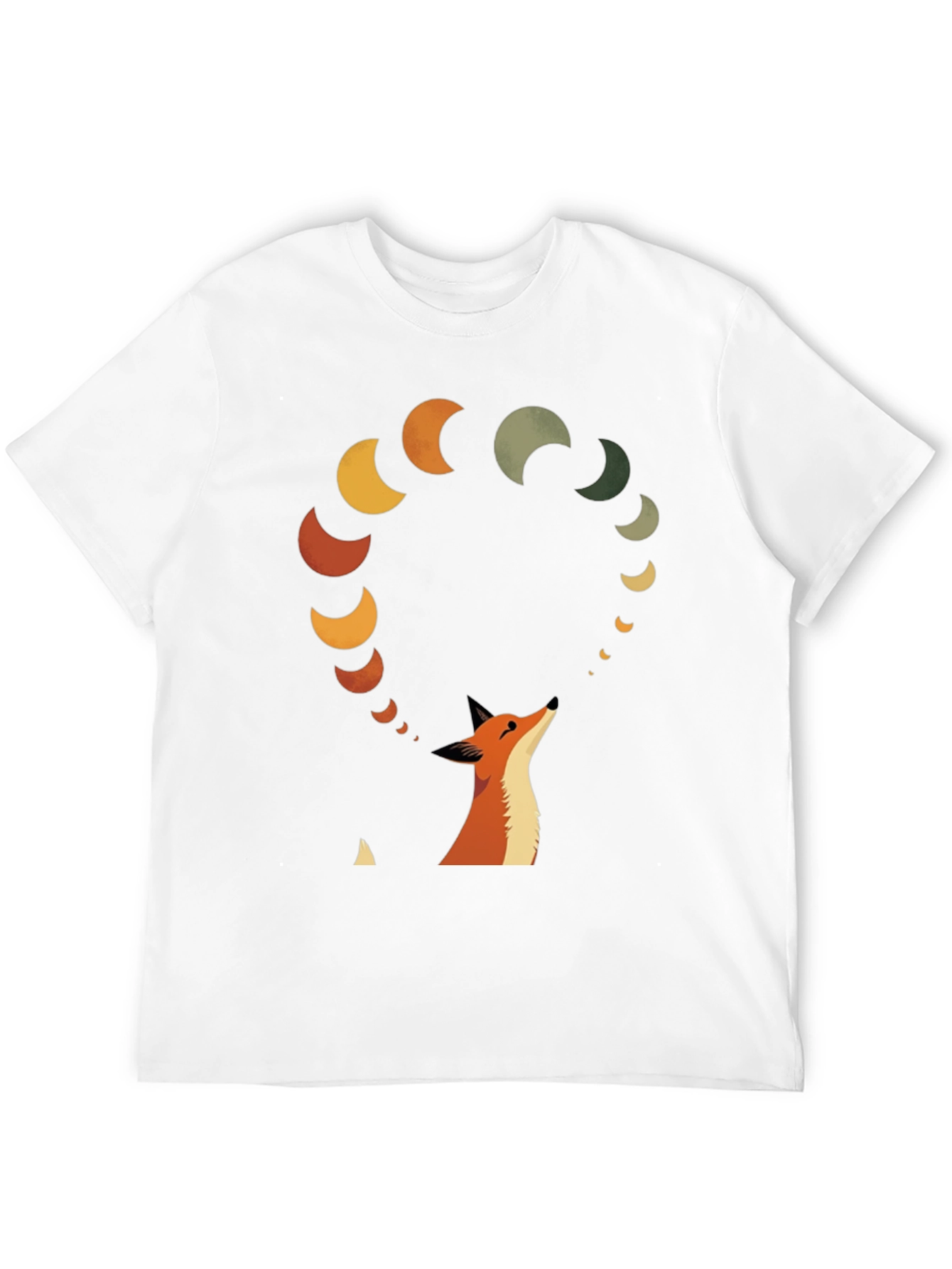 Fox & Moon Phases Graphic Tee