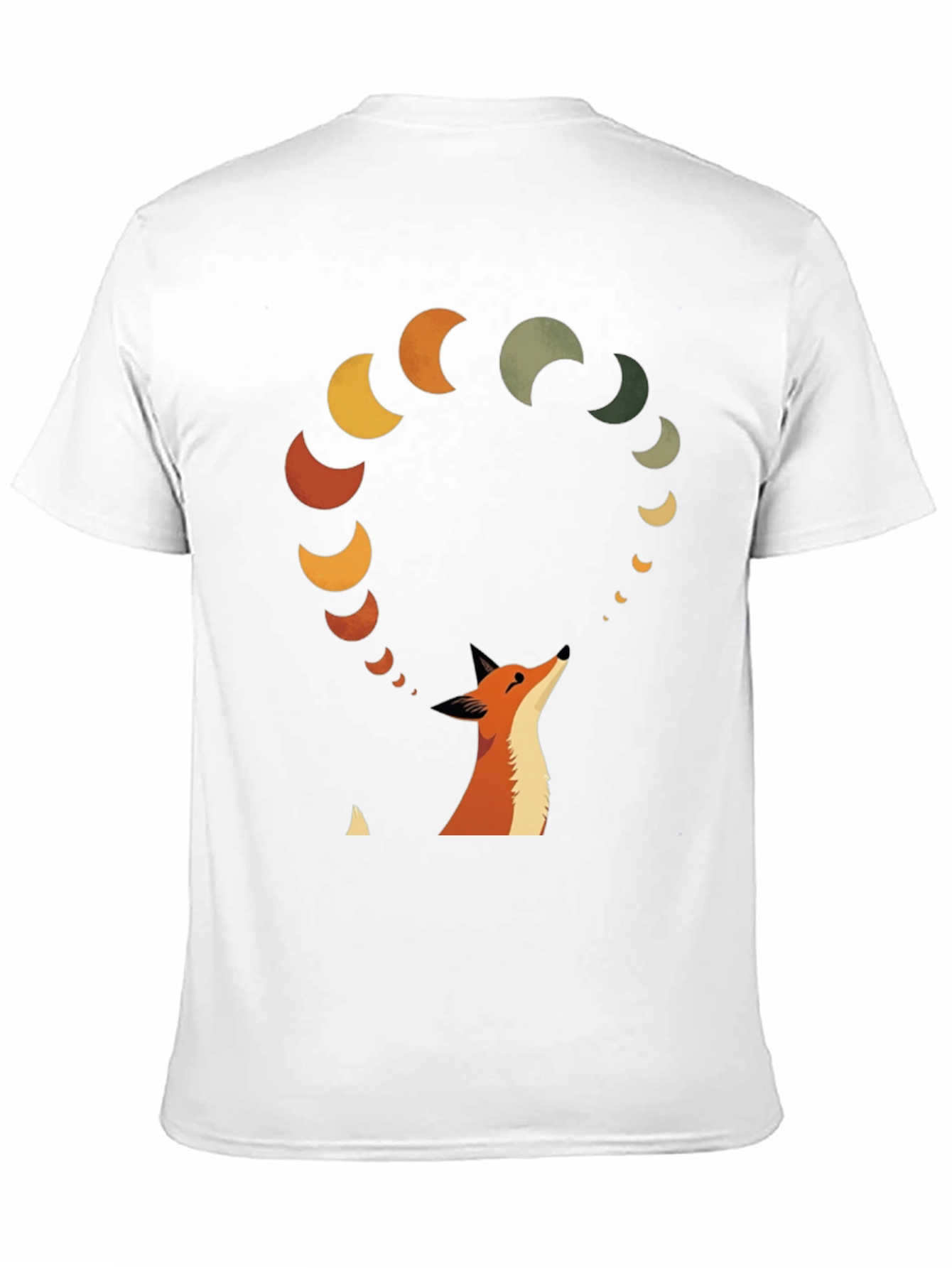Fox & Moon Phases Graphic Tee