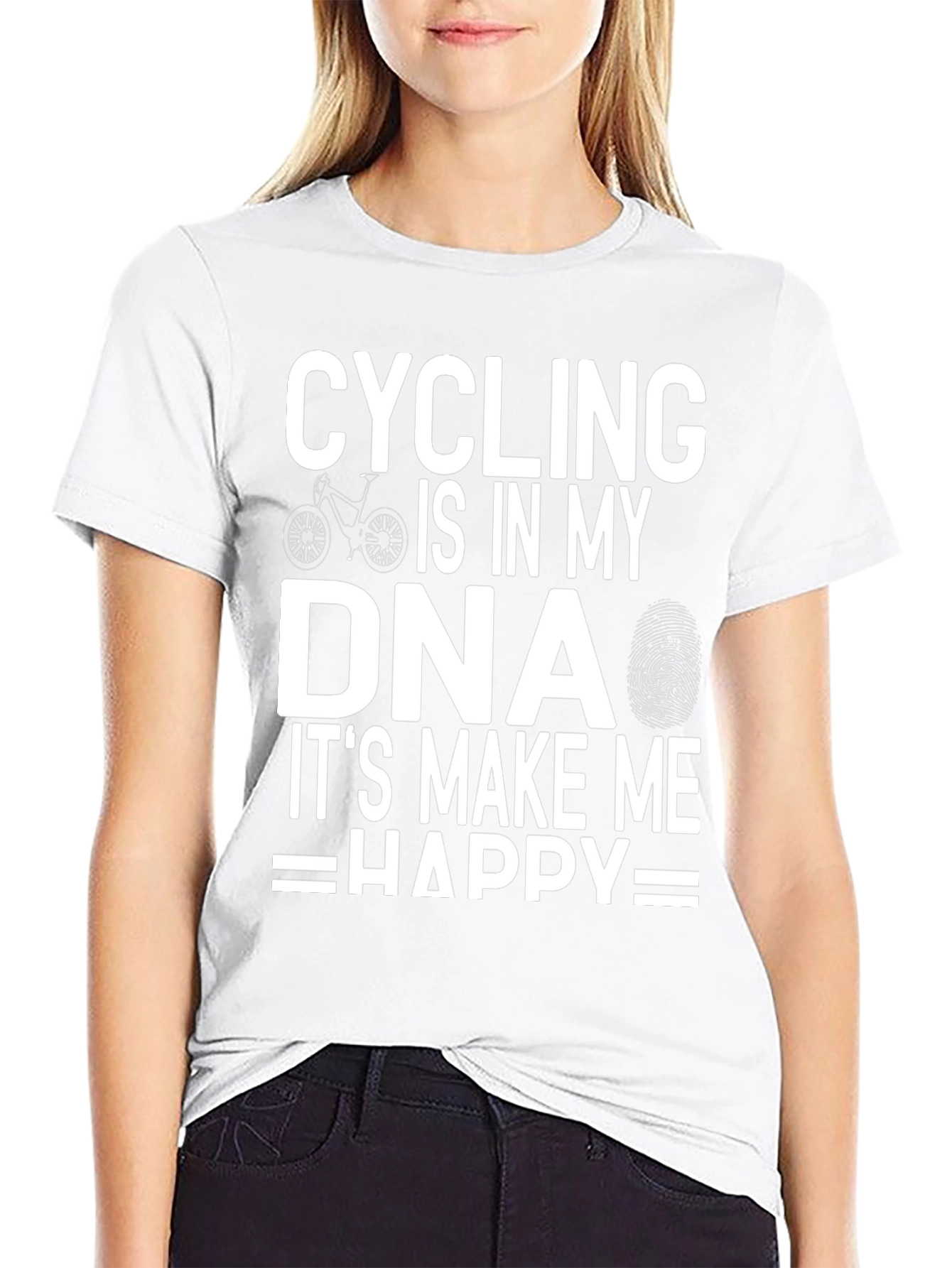 Cycling DNA T-Shirt - Ride Happy!