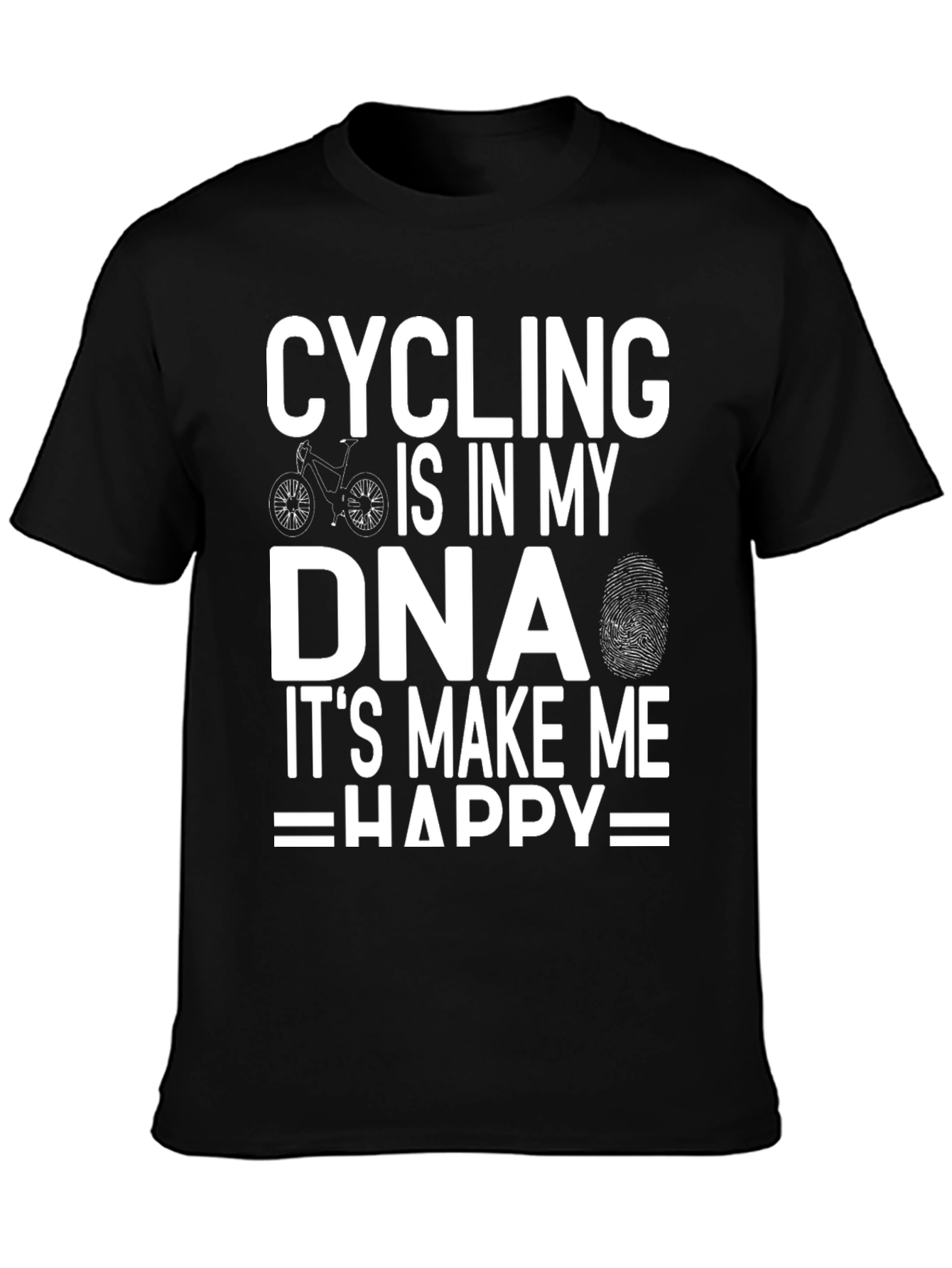 Cycling DNA T-Shirt - Ride Happy!