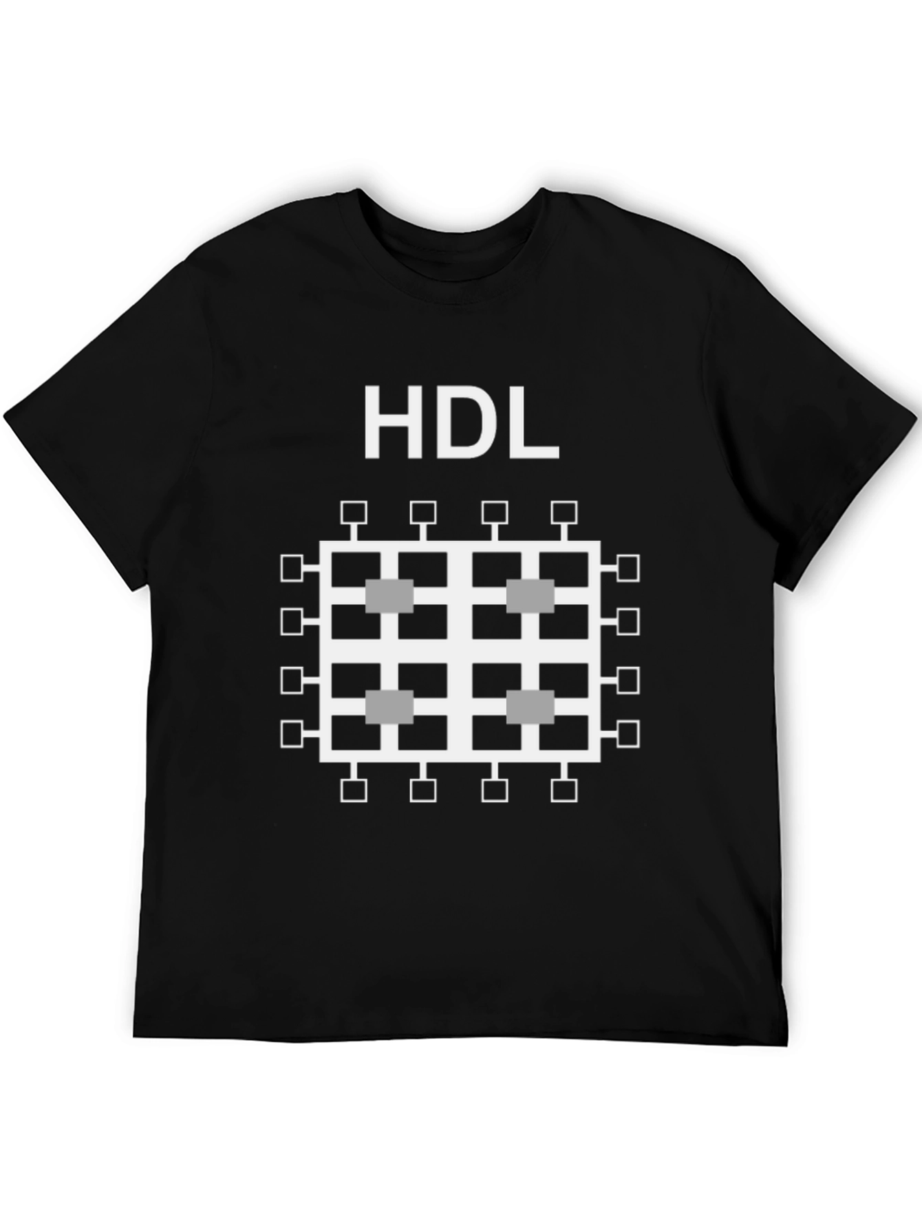 HDL Computer Chip T-Shirt - Black