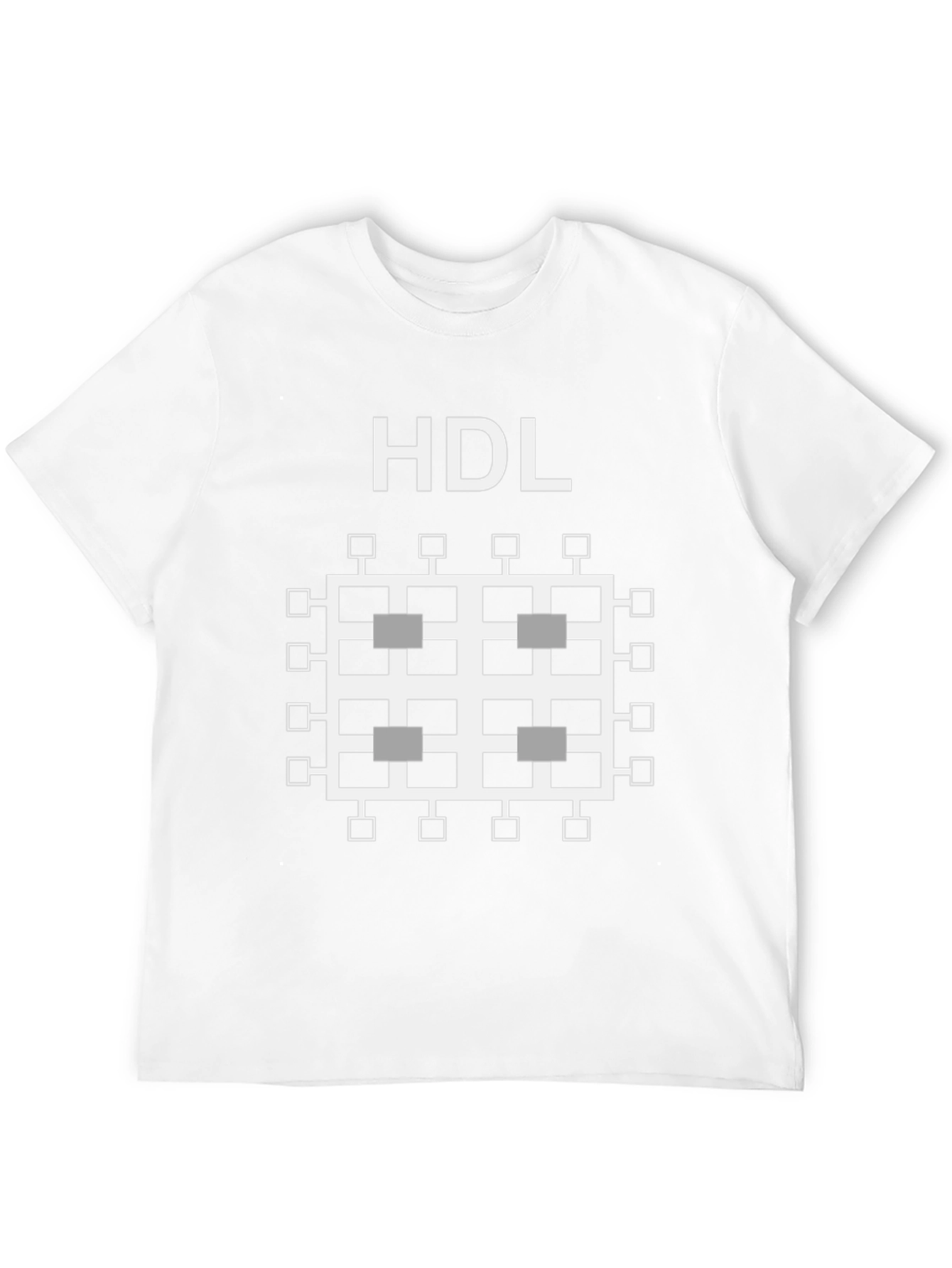 HDL Computer Chip T-Shirt - Black