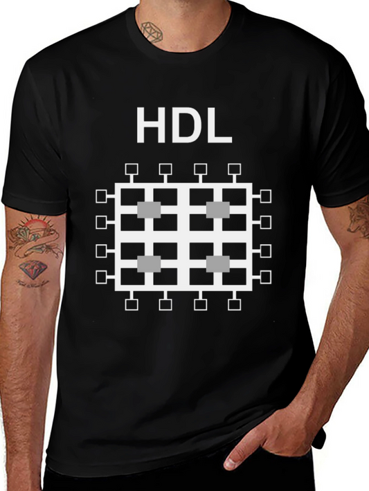 HDL Computer Chip T-Shirt - Black