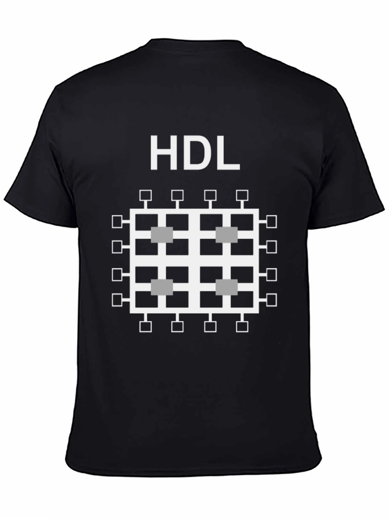 HDL Computer Chip T-Shirt - Black