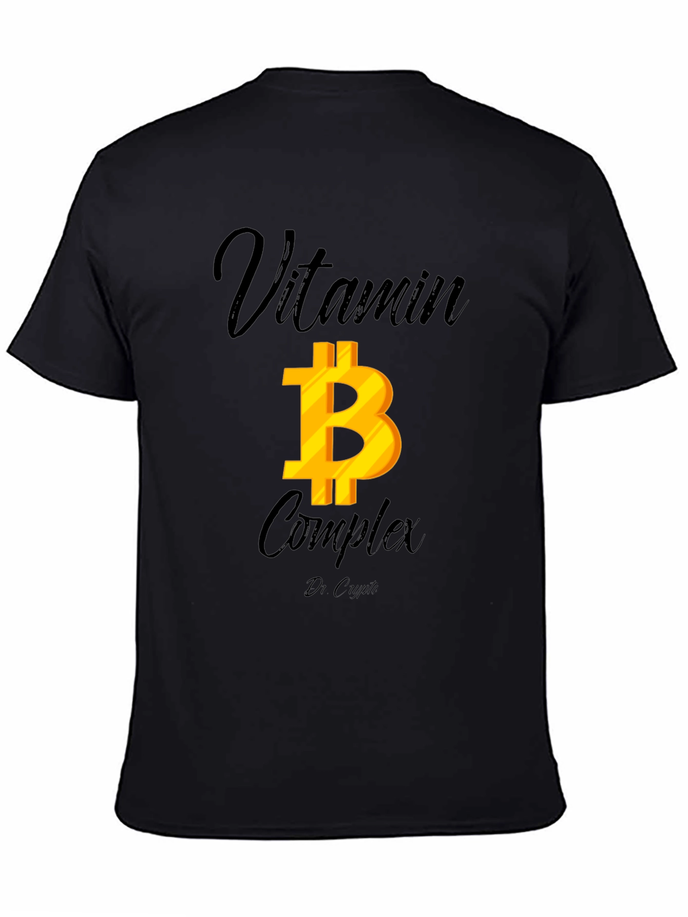 Bitcoin Vitamin B Complex Black T-Shirt