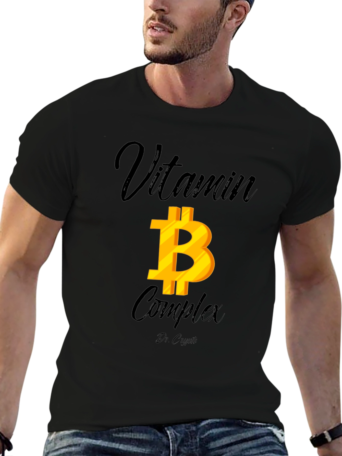 Bitcoin Vitamin B Complex Black T-Shirt