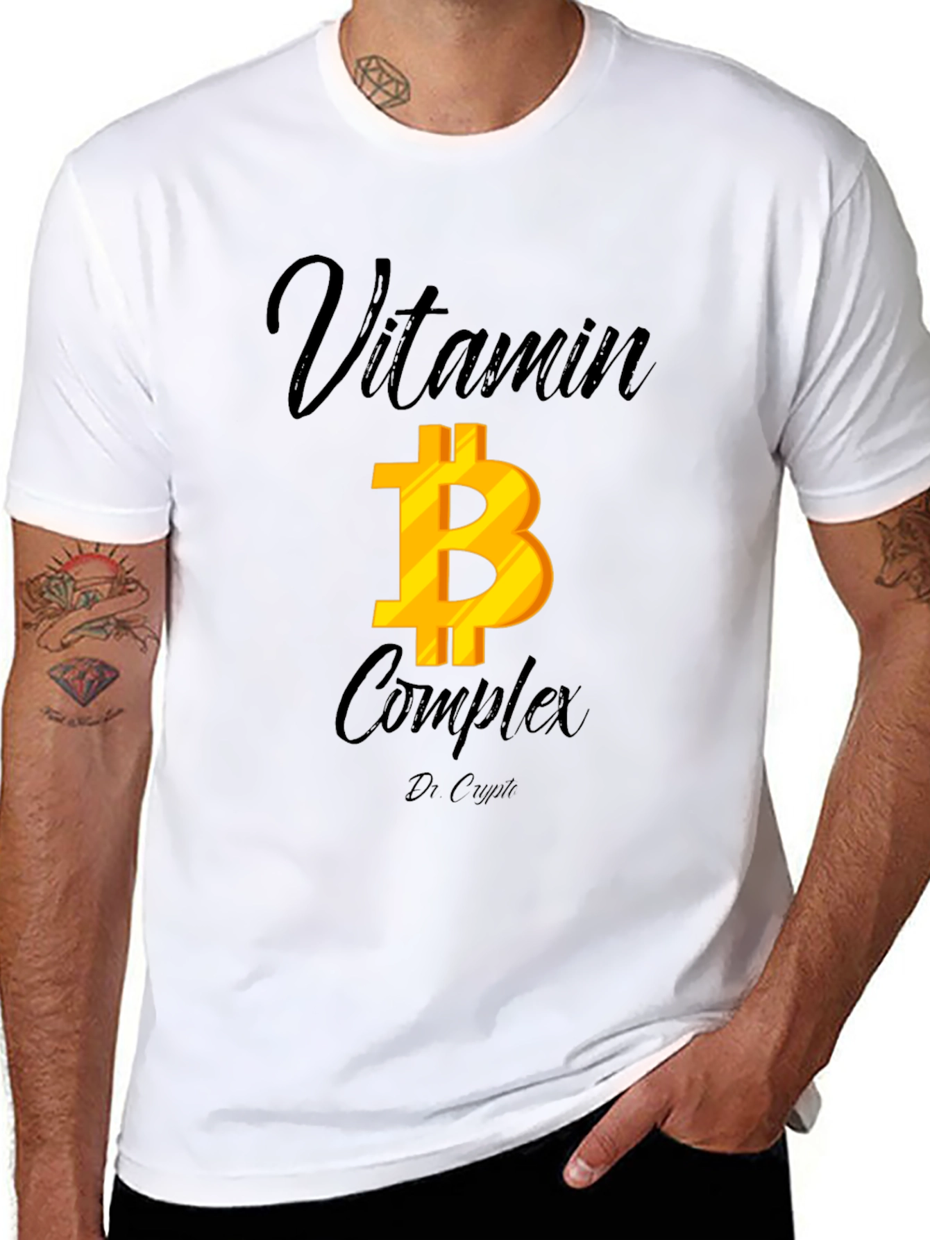 Bitcoin Vitamin B Complex Black T-Shirt
