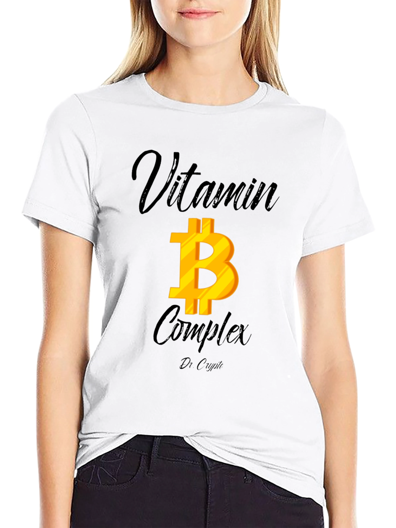 Bitcoin Vitamin B Complex Black T-Shirt
