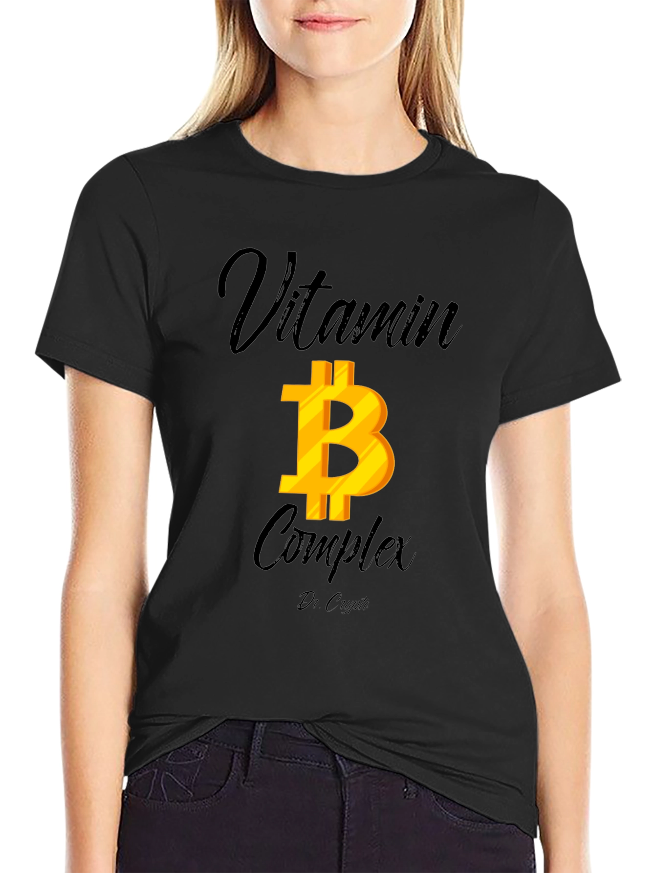 Bitcoin Vitamin B Complex Black T-Shirt