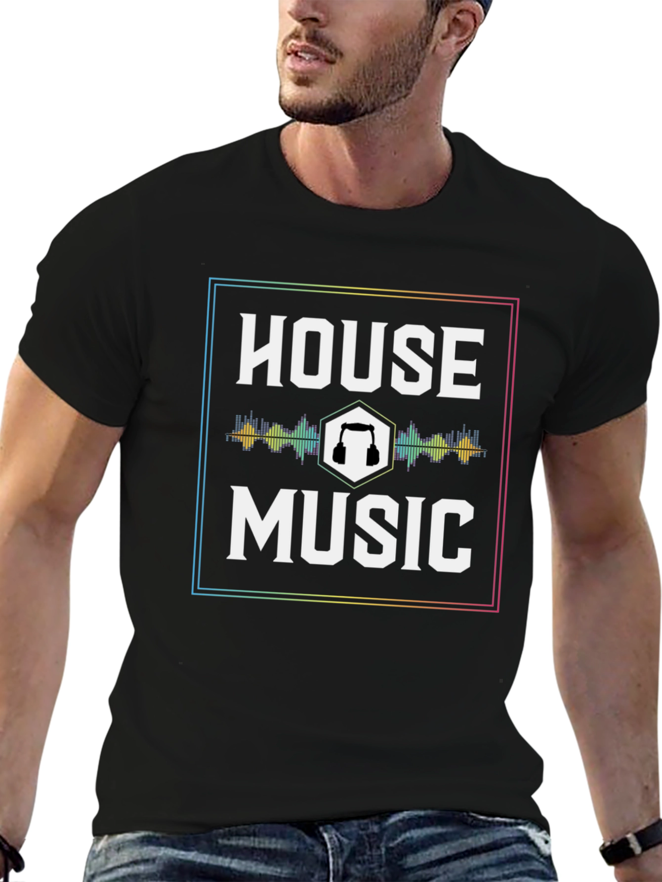 House Music T-Shirt - DJ Headphones Graphic Tee