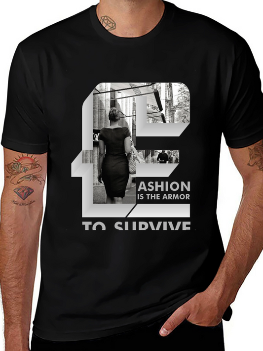 Fashion Armor Tee - Stylish Black Cotton T-Shirt