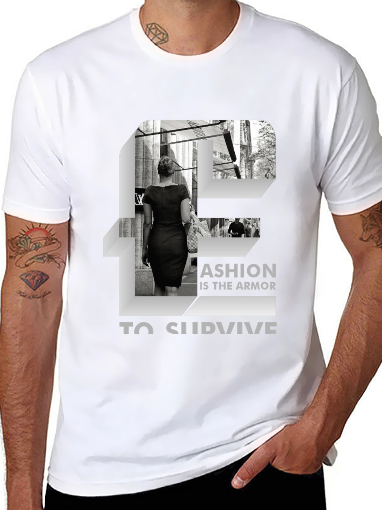 Fashion Armor Tee - Stylish Black Cotton T-Shirt