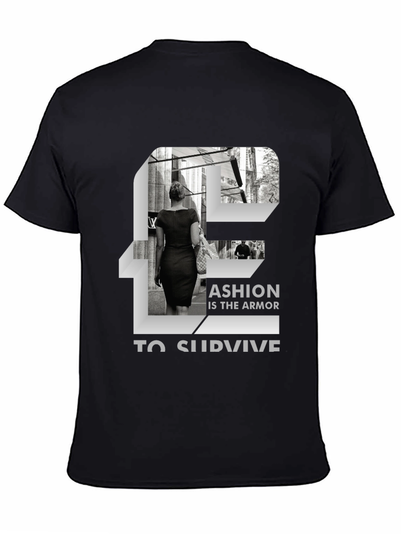 Fashion Armor Tee - Stylish Black Cotton T-Shirt