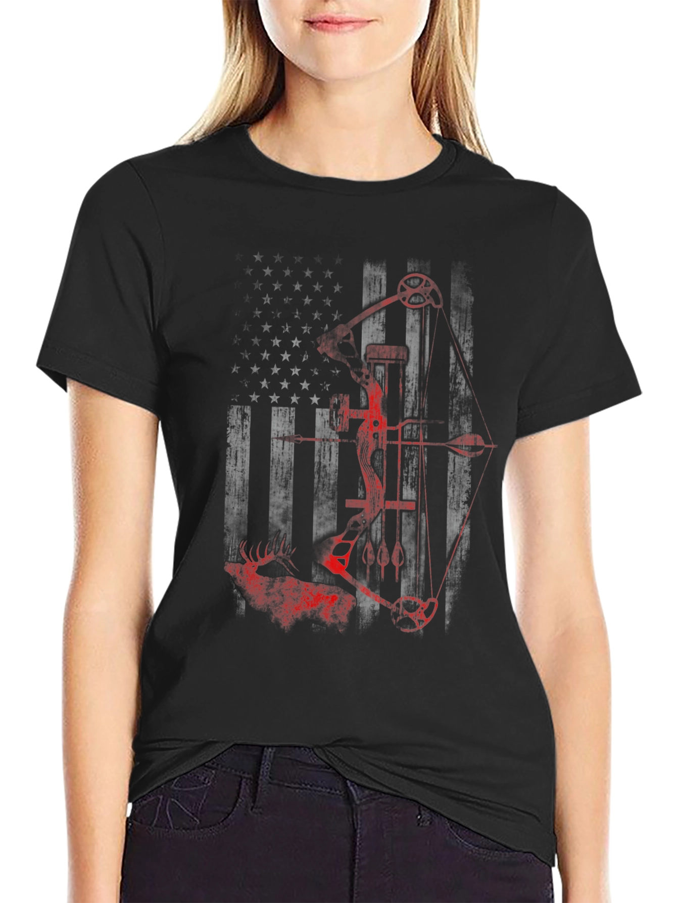 American Bowhunter Graphic Tee - Mens Black T-Shirt