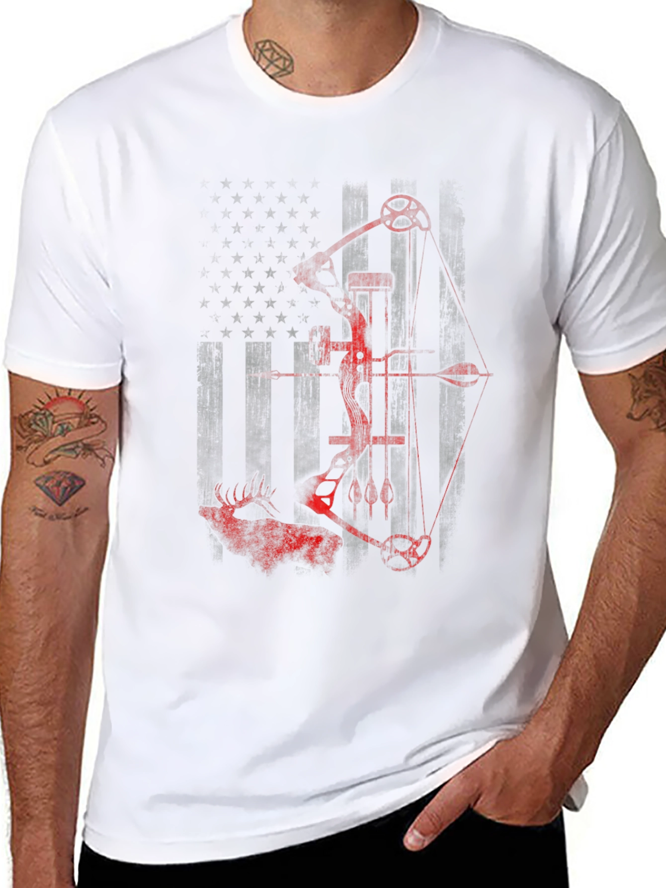 American Bowhunter Graphic Tee - Mens Black T-Shirt