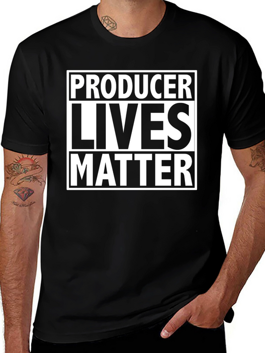 Producer Lives Matter Graphic Tee - Black T-Shirt
