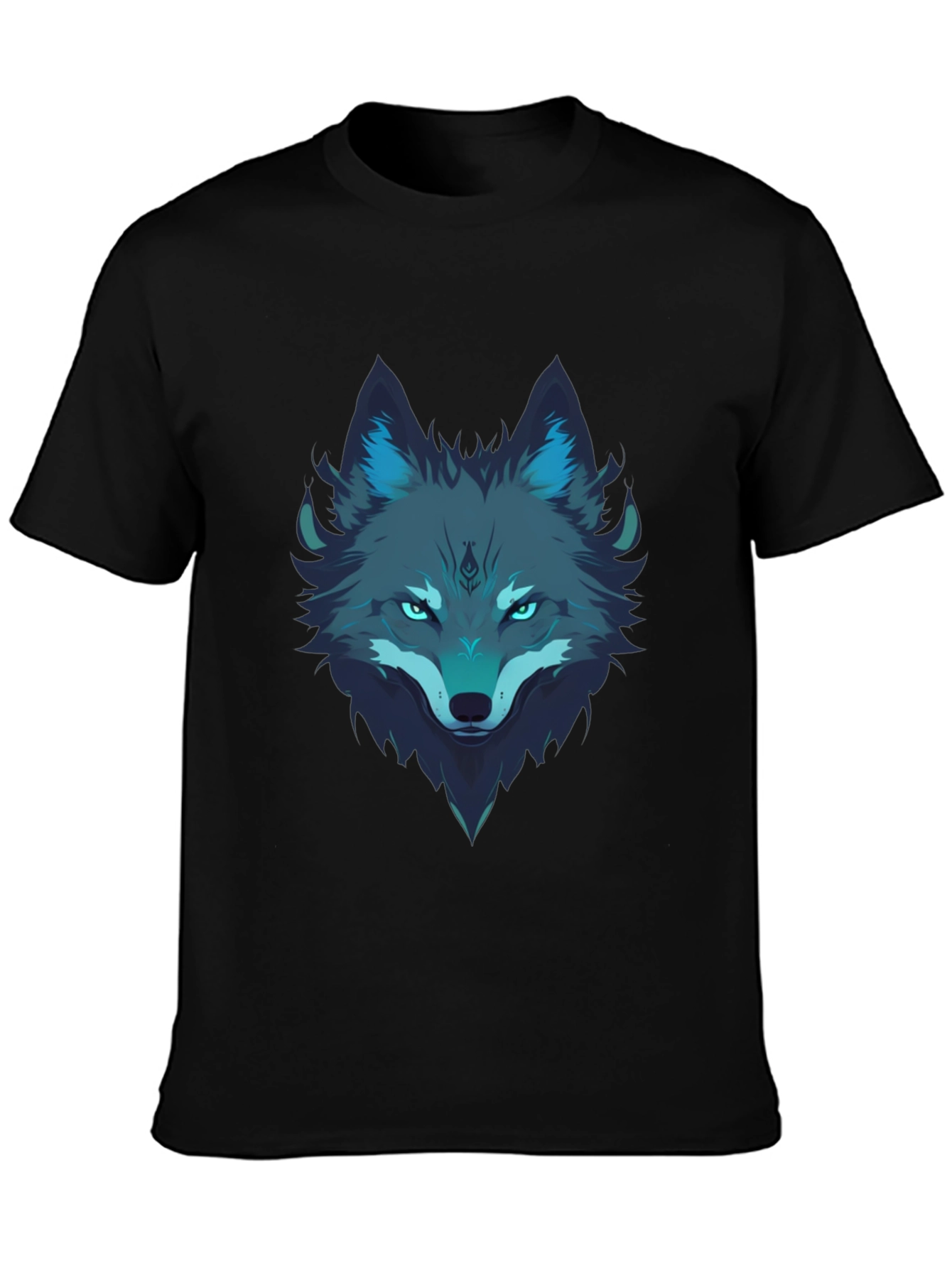 Wolf Graphic Tee - Mens Black T-Shirt