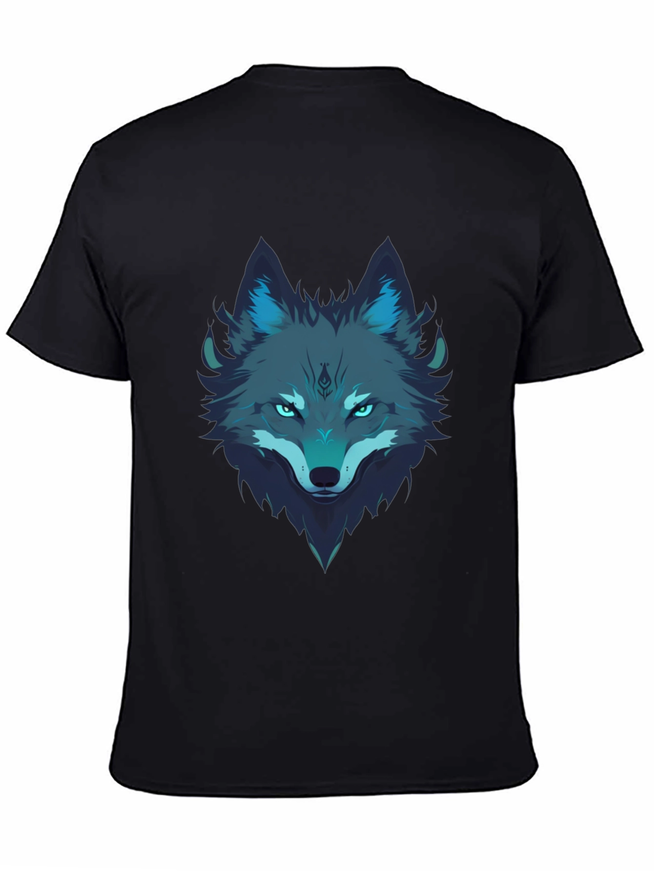 Wolf Graphic Tee - Mens Black T-Shirt