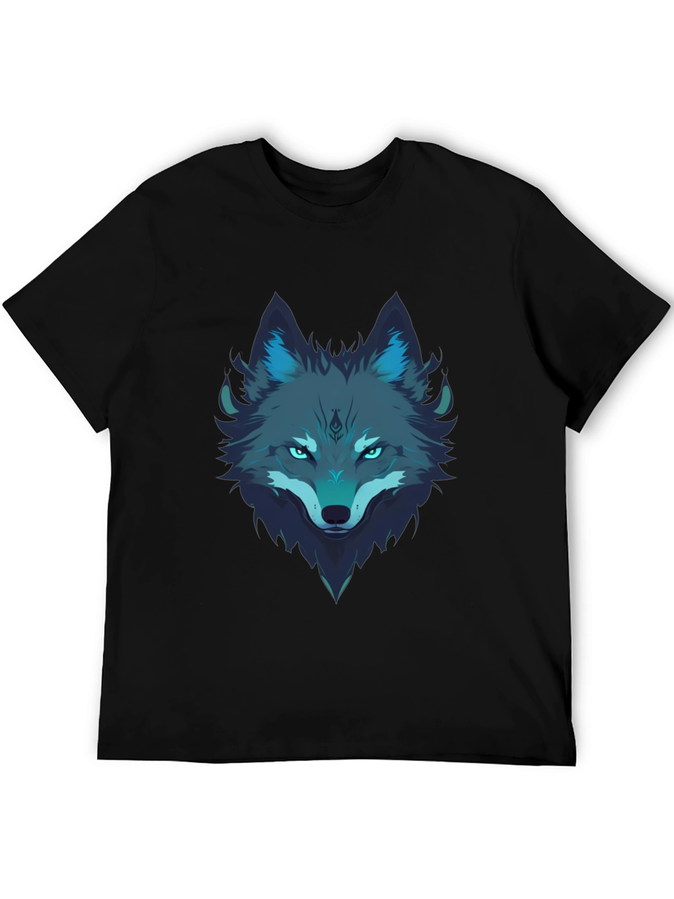 Wolf Graphic Tee - Mens Black T-Shirt