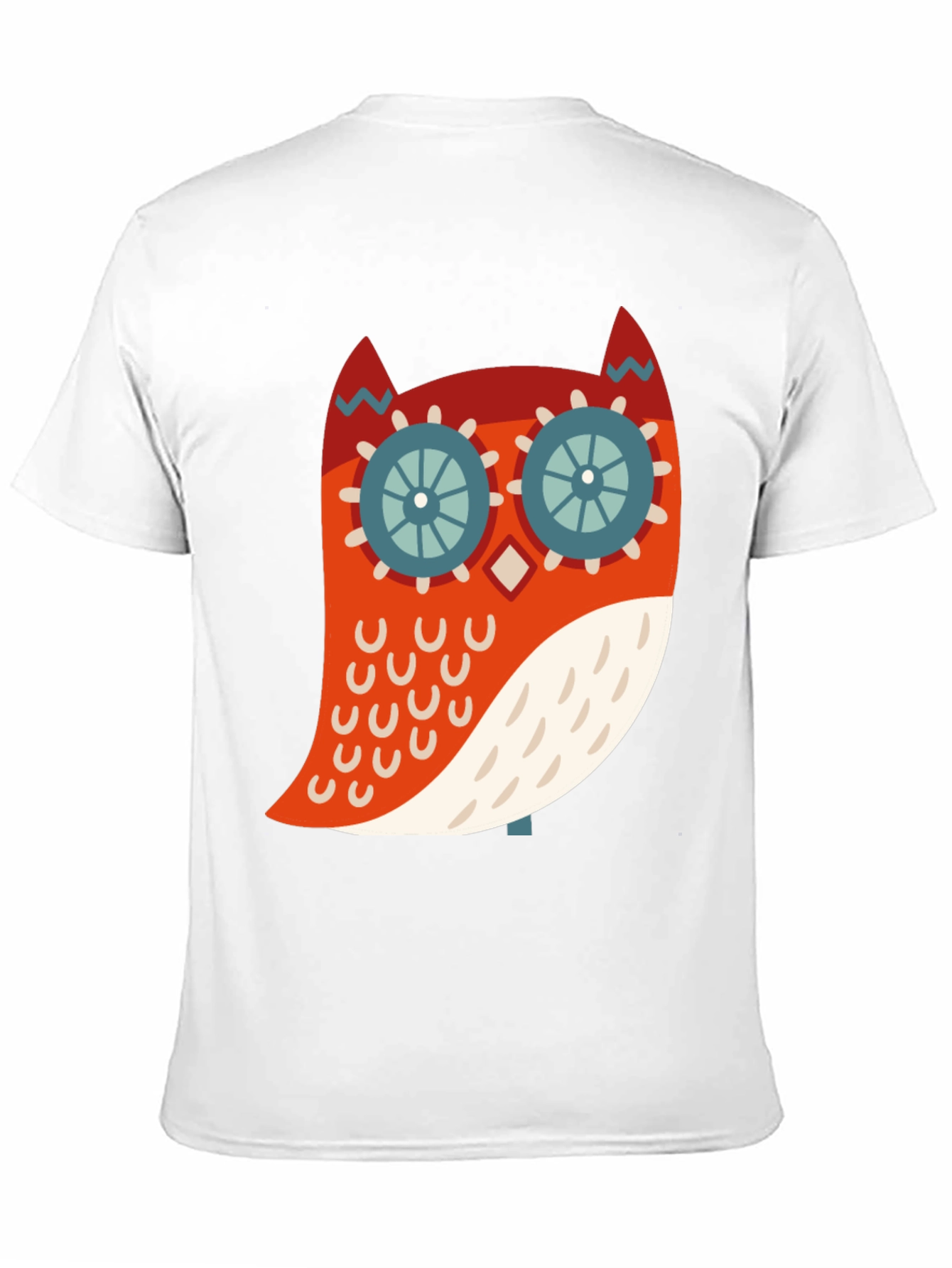 Cool Owl Graphic Print Black T-Shirt