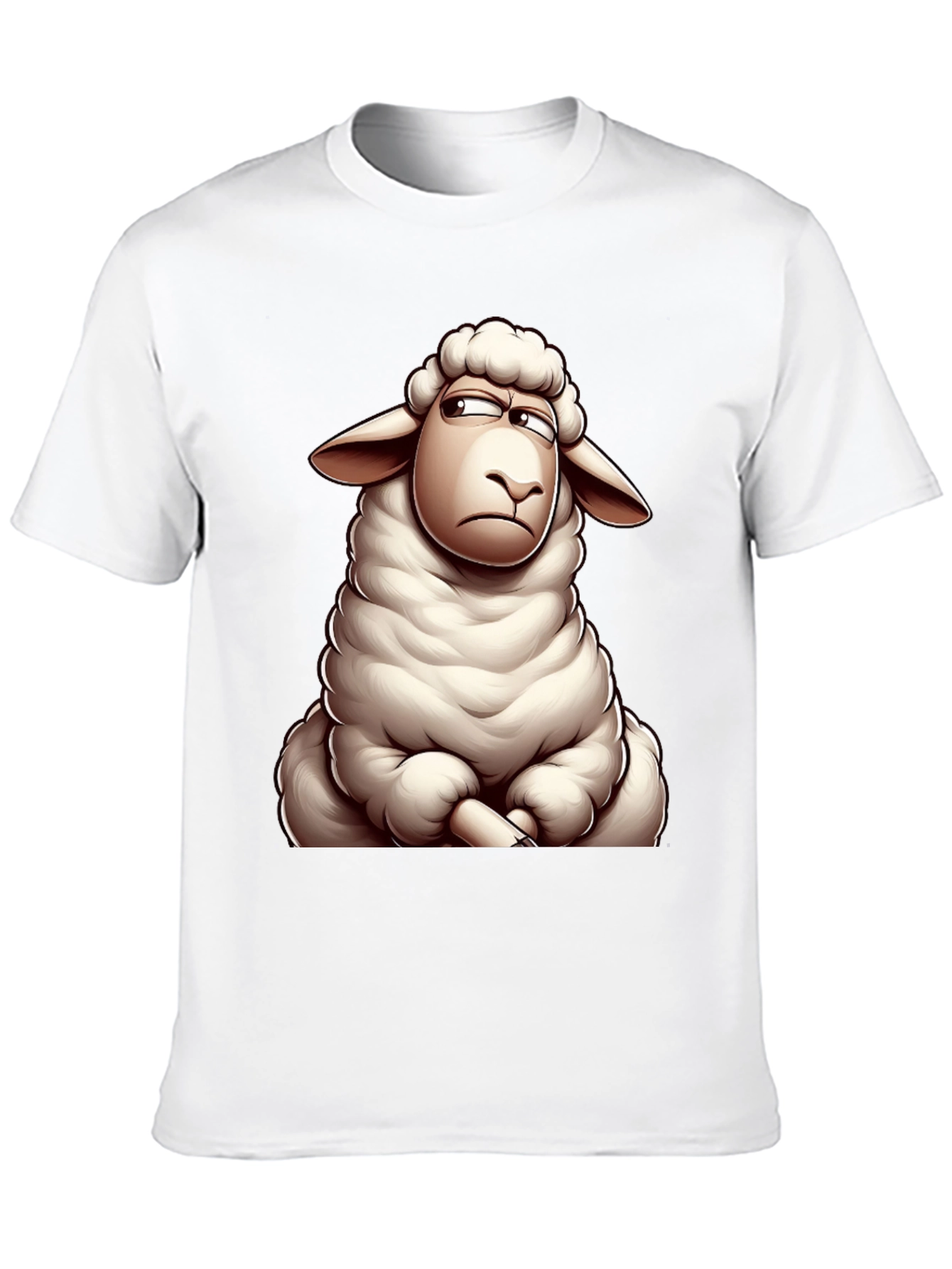 Grumpy Sheep Graphic T-Shirt - Mens Black Tee