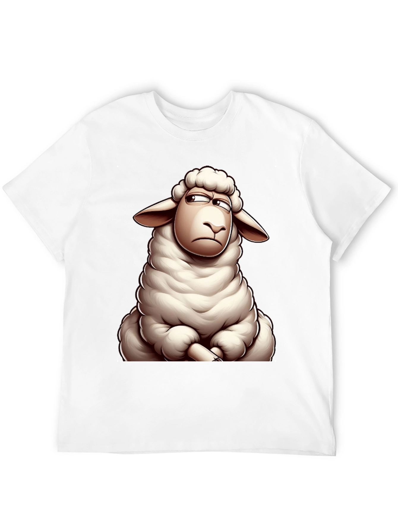 Grumpy Sheep Graphic T-Shirt - Mens Black Tee