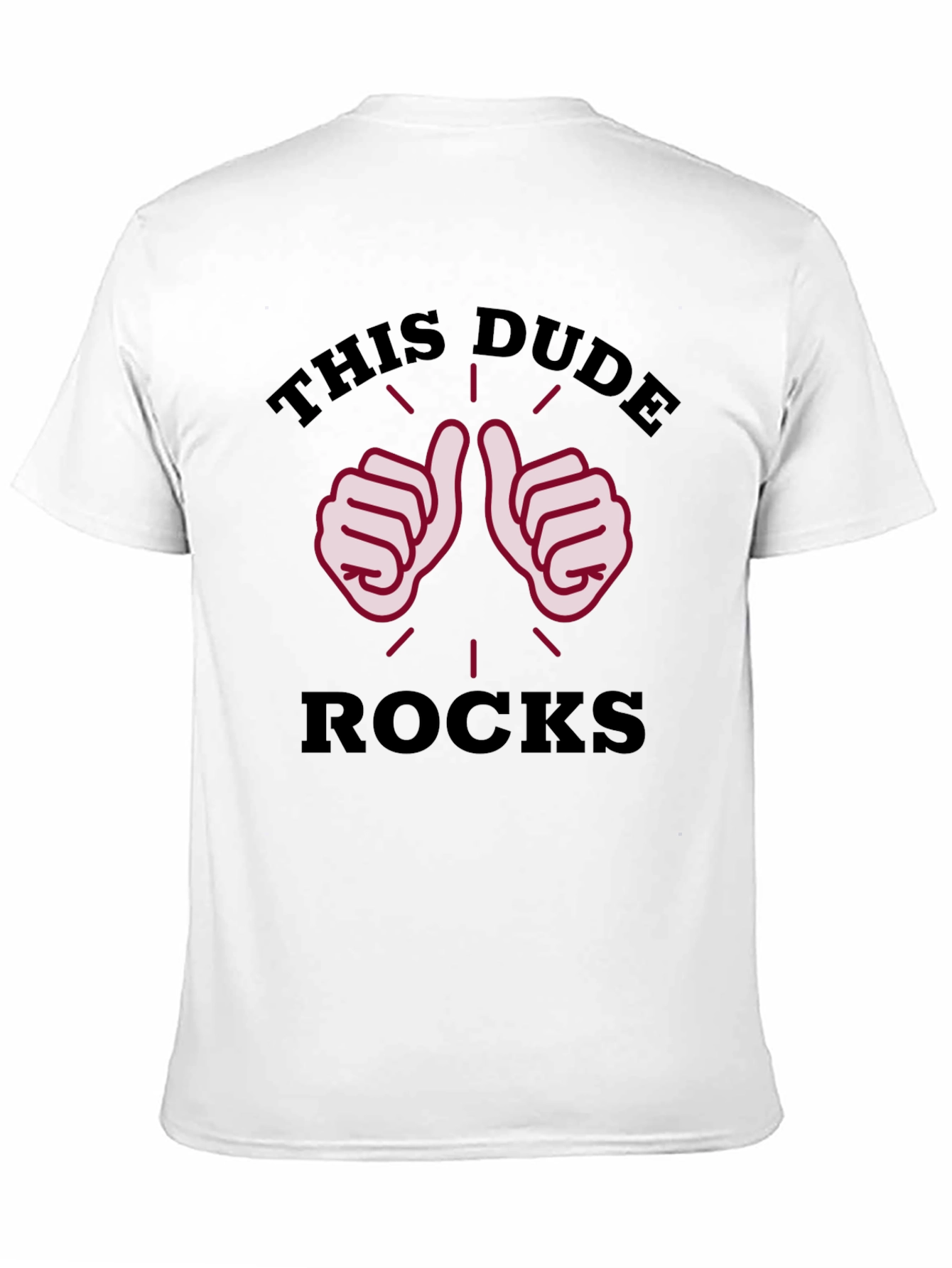 This Dude Rocks Black Graphic T-Shirt
