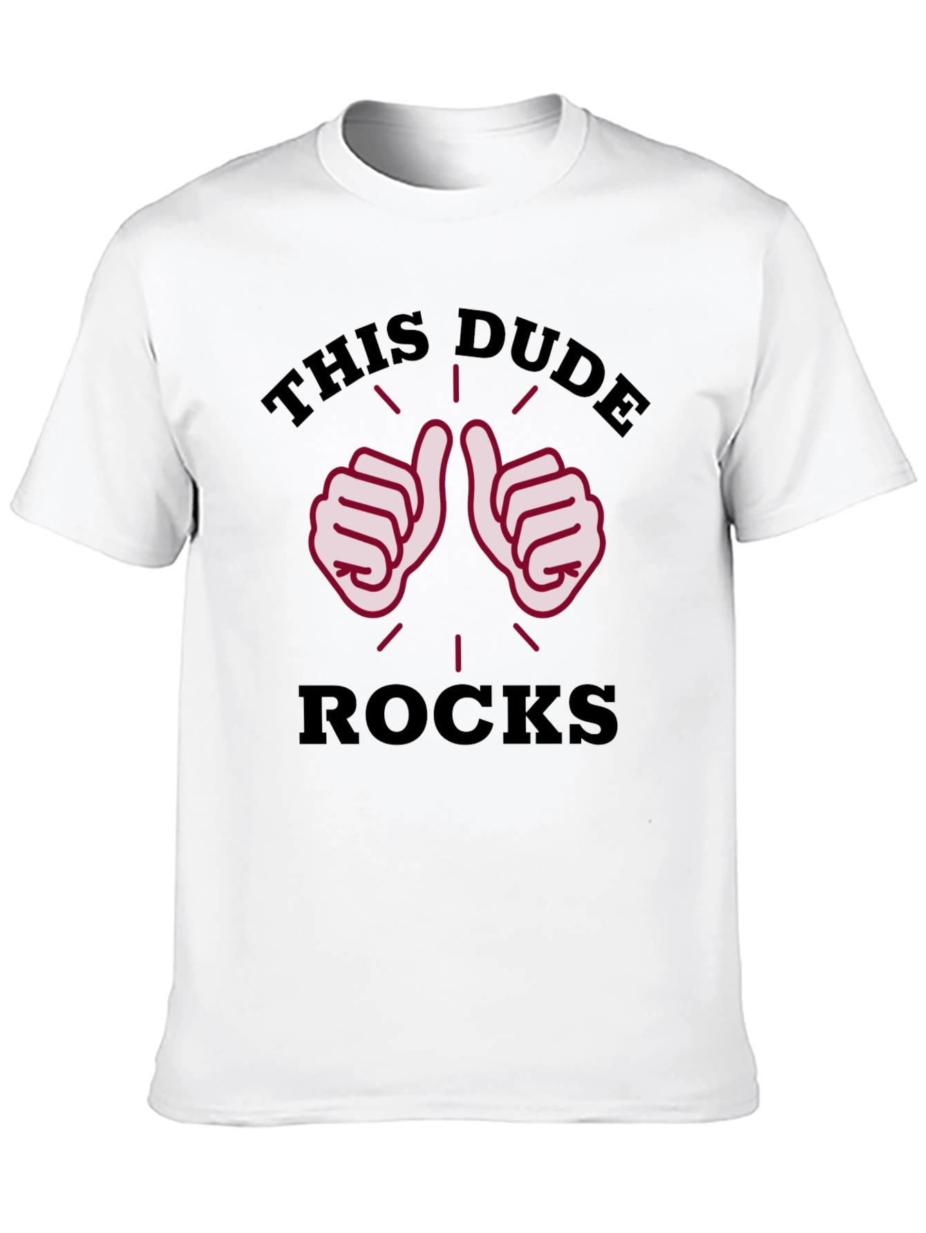 This Dude Rocks Black Graphic T-Shirt