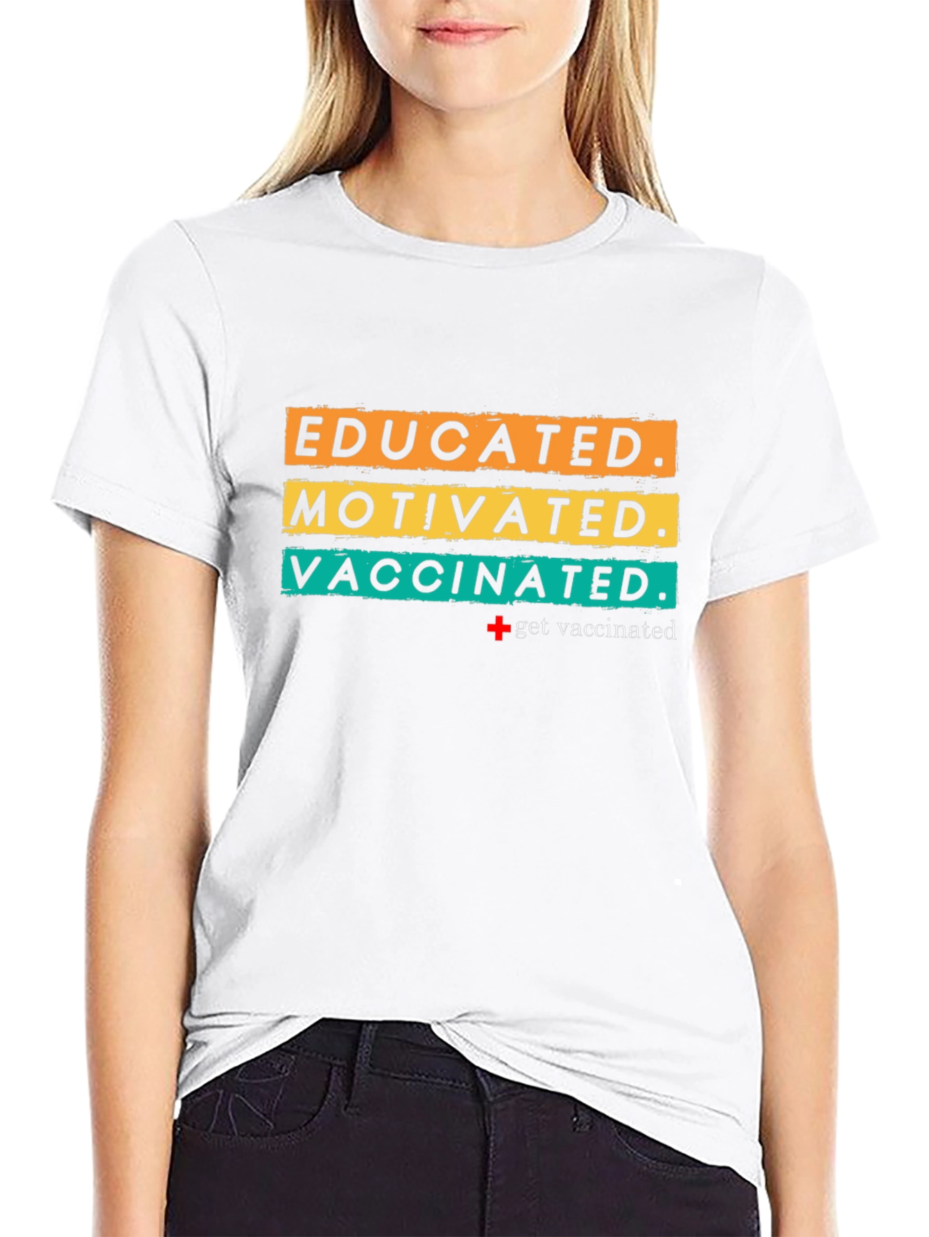 Educated Motivated Vaccinated T-Shirt