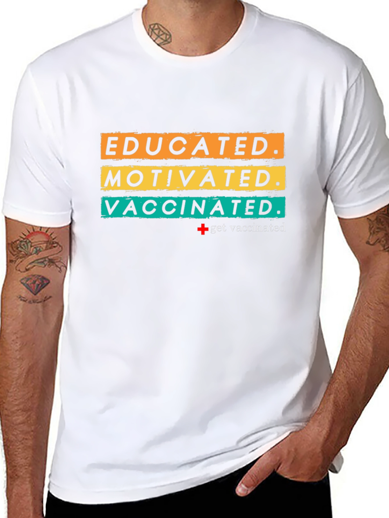 Educated Motivated Vaccinated T-Shirt