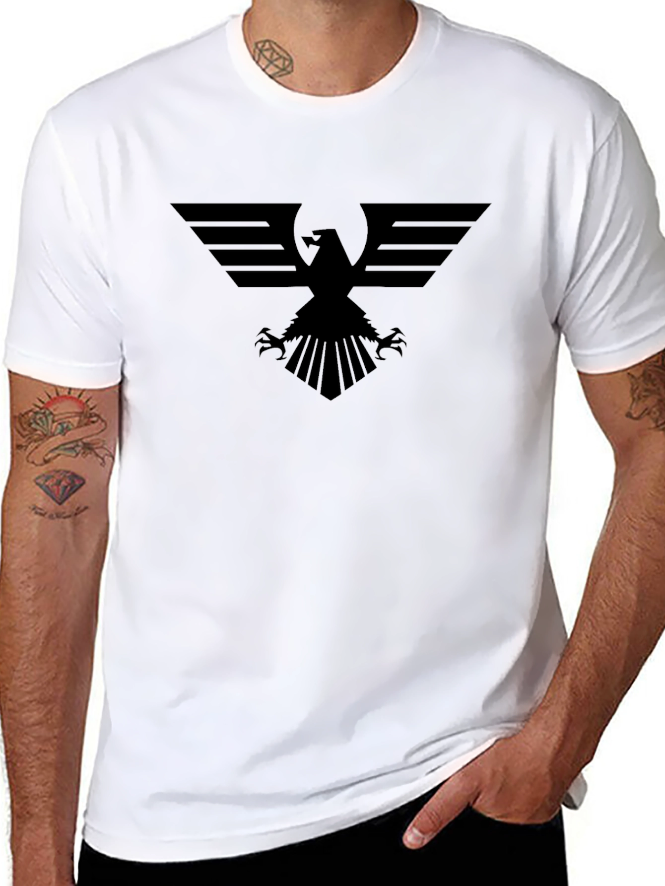 Black Eagle Graphic T-Shirt - Mens Fashion Tee