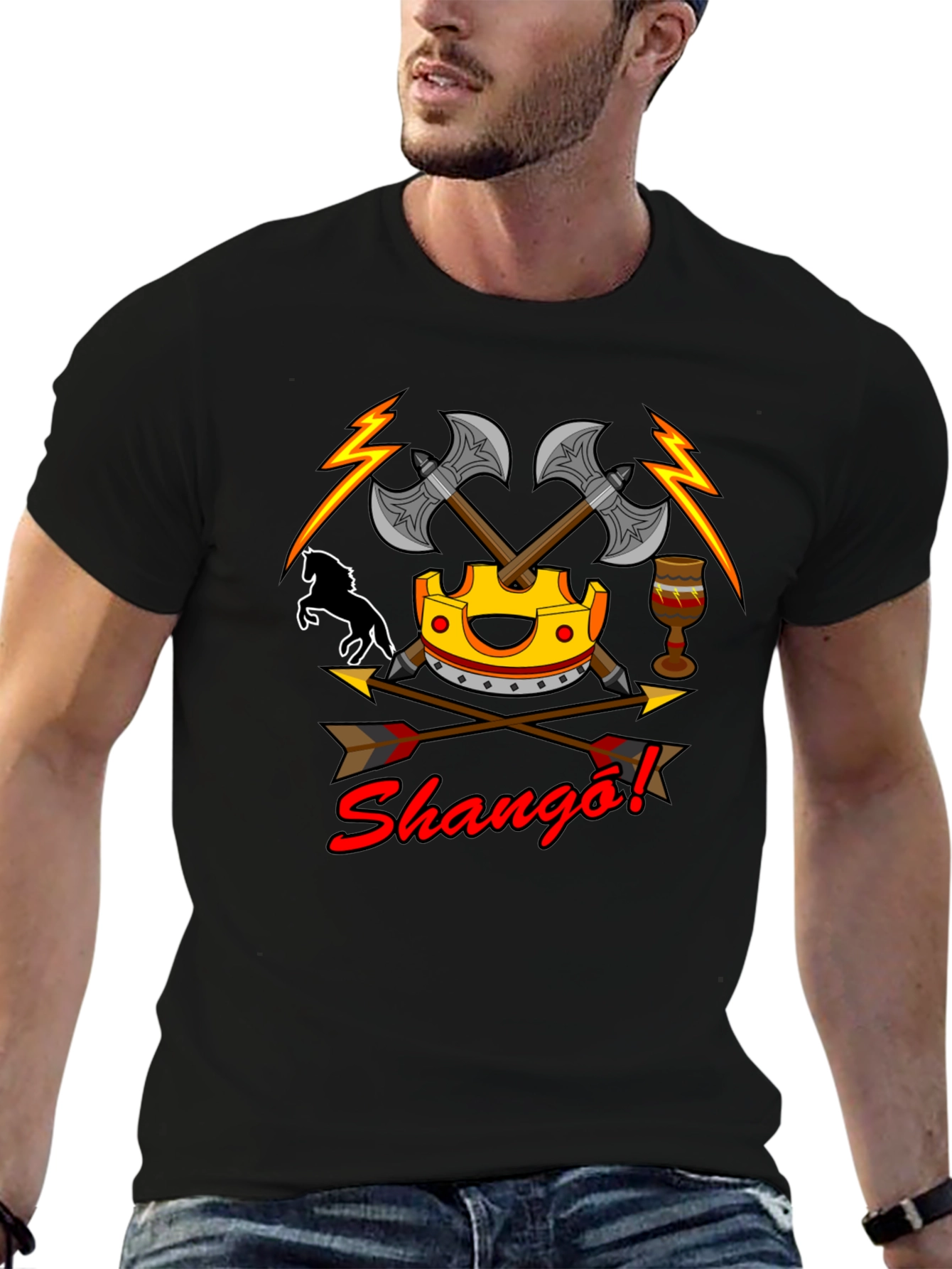 Shango T-Shirt - African Yoruba Orisha God