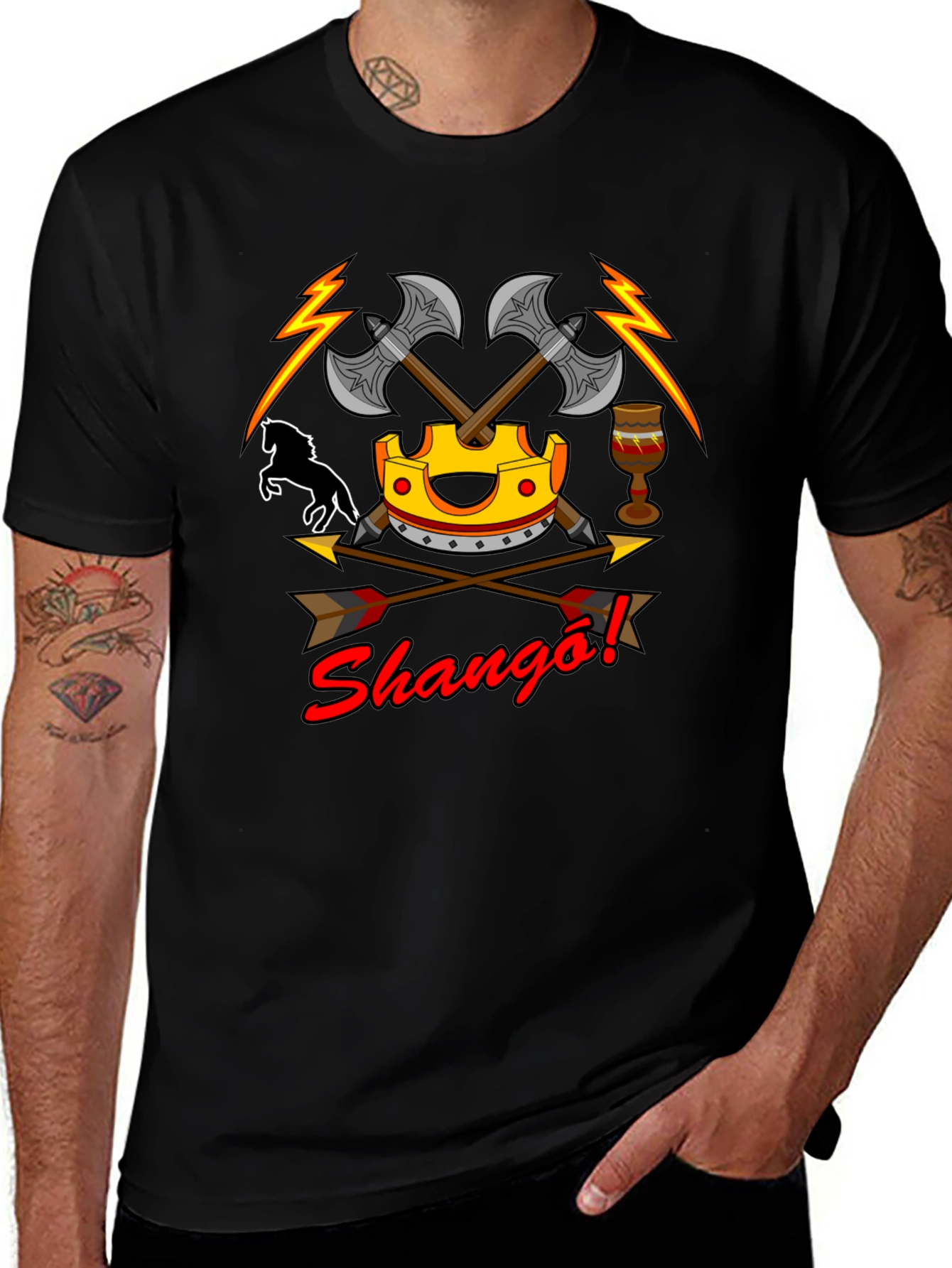 Shango T-Shirt - African Yoruba Orisha God